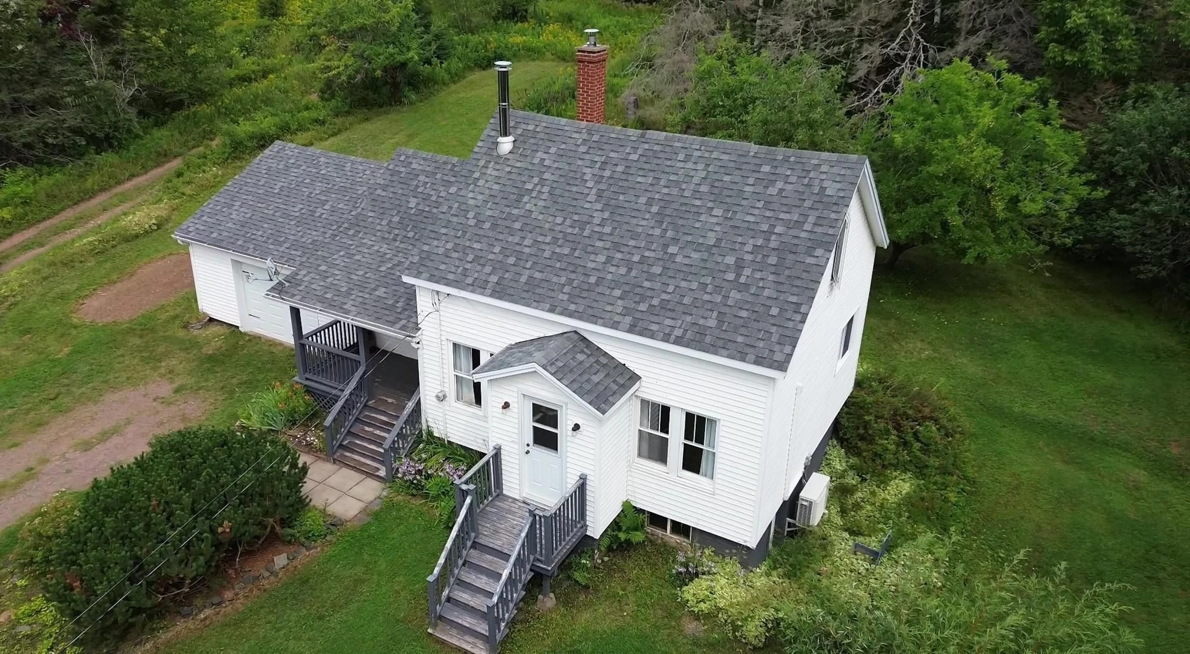 A pic from outside/outdoor area/front of a property/back of a property/a pic from drone, building for 2451 Highway 2, Carrs Brook Nova Scotia B0M 1B0