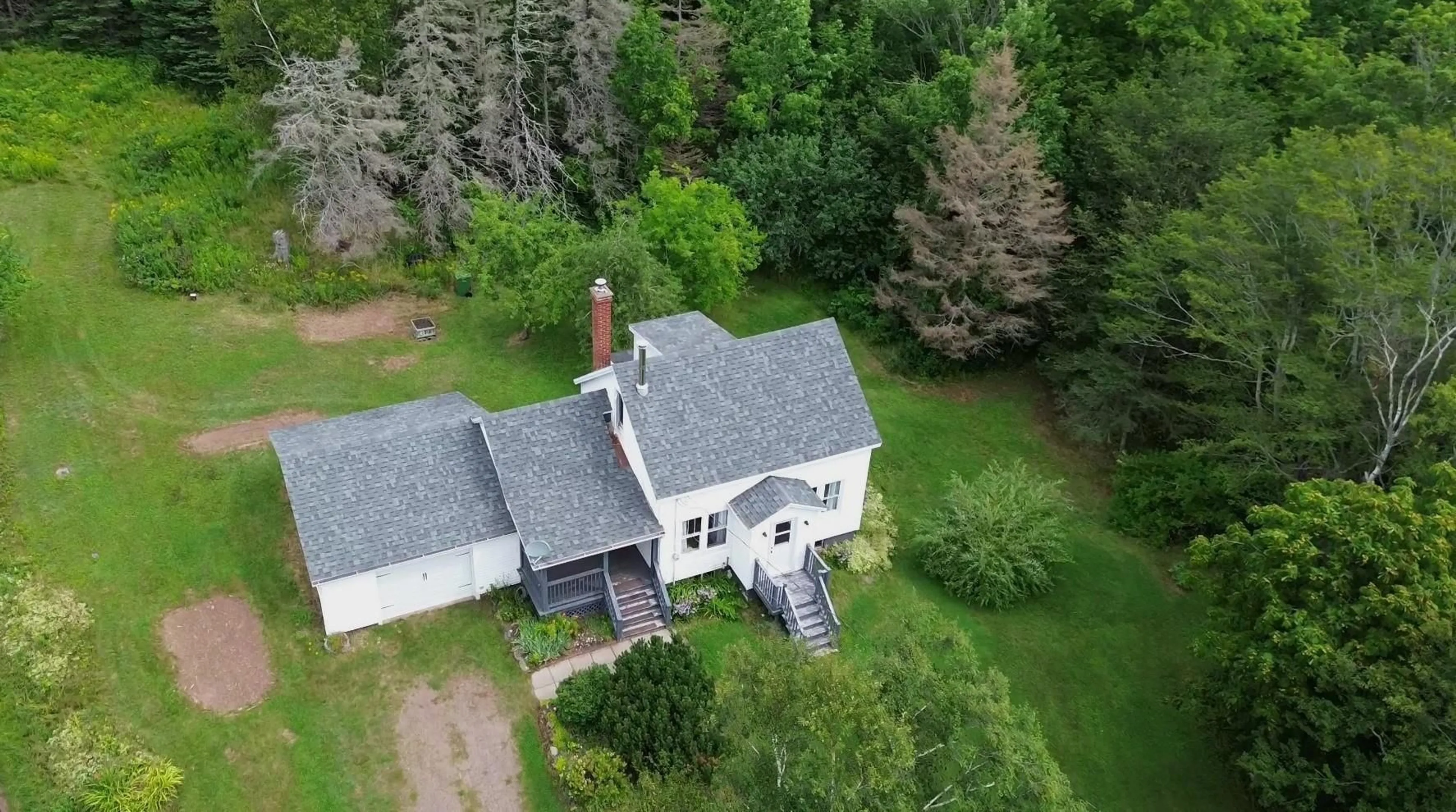 A pic from outside/outdoor area/front of a property/back of a property/a pic from drone, building for 2451 Highway 2, Carrs Brook Nova Scotia B0M 1B0