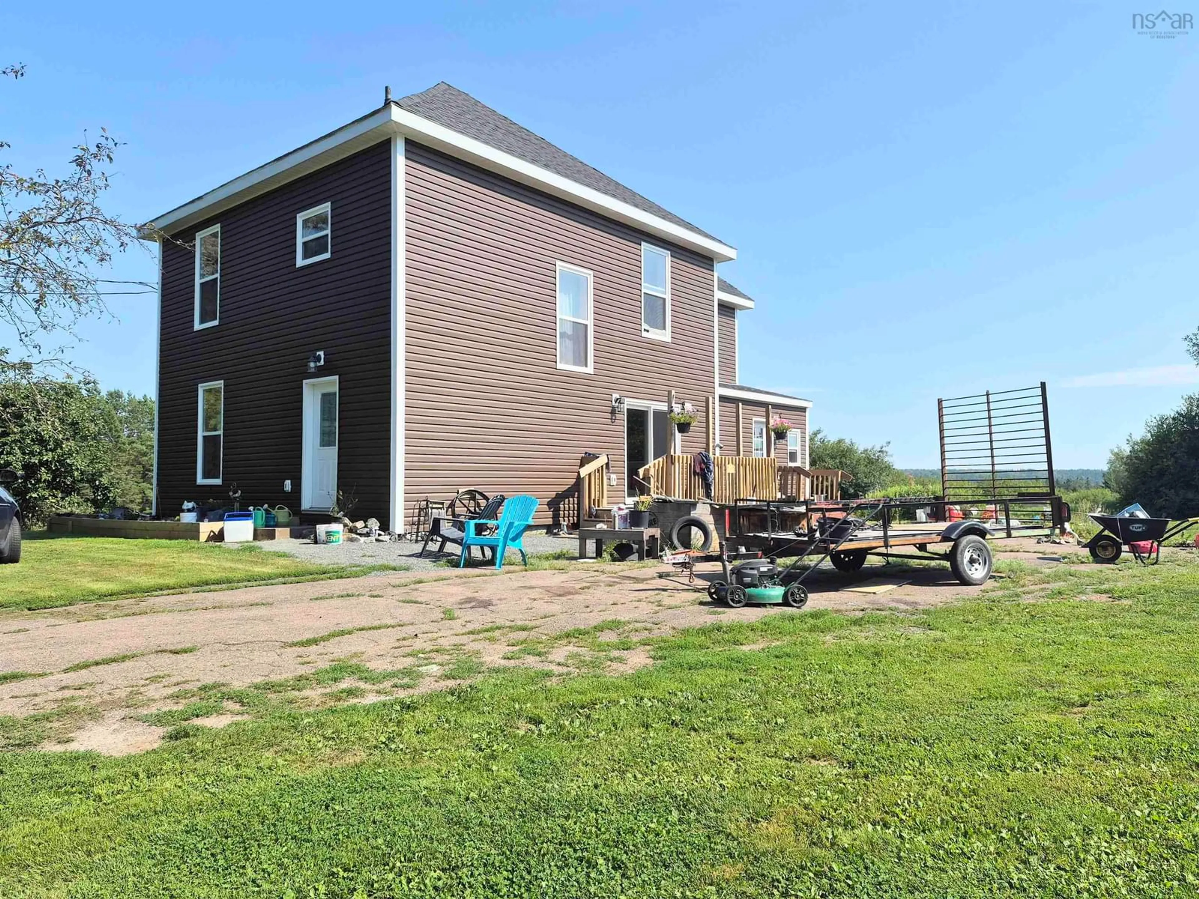 A pic from outside/outdoor area/front of a property/back of a property/a pic from drone, unknown for 4486 242 Hwy, Maccan Nova Scotia B0L 1B0