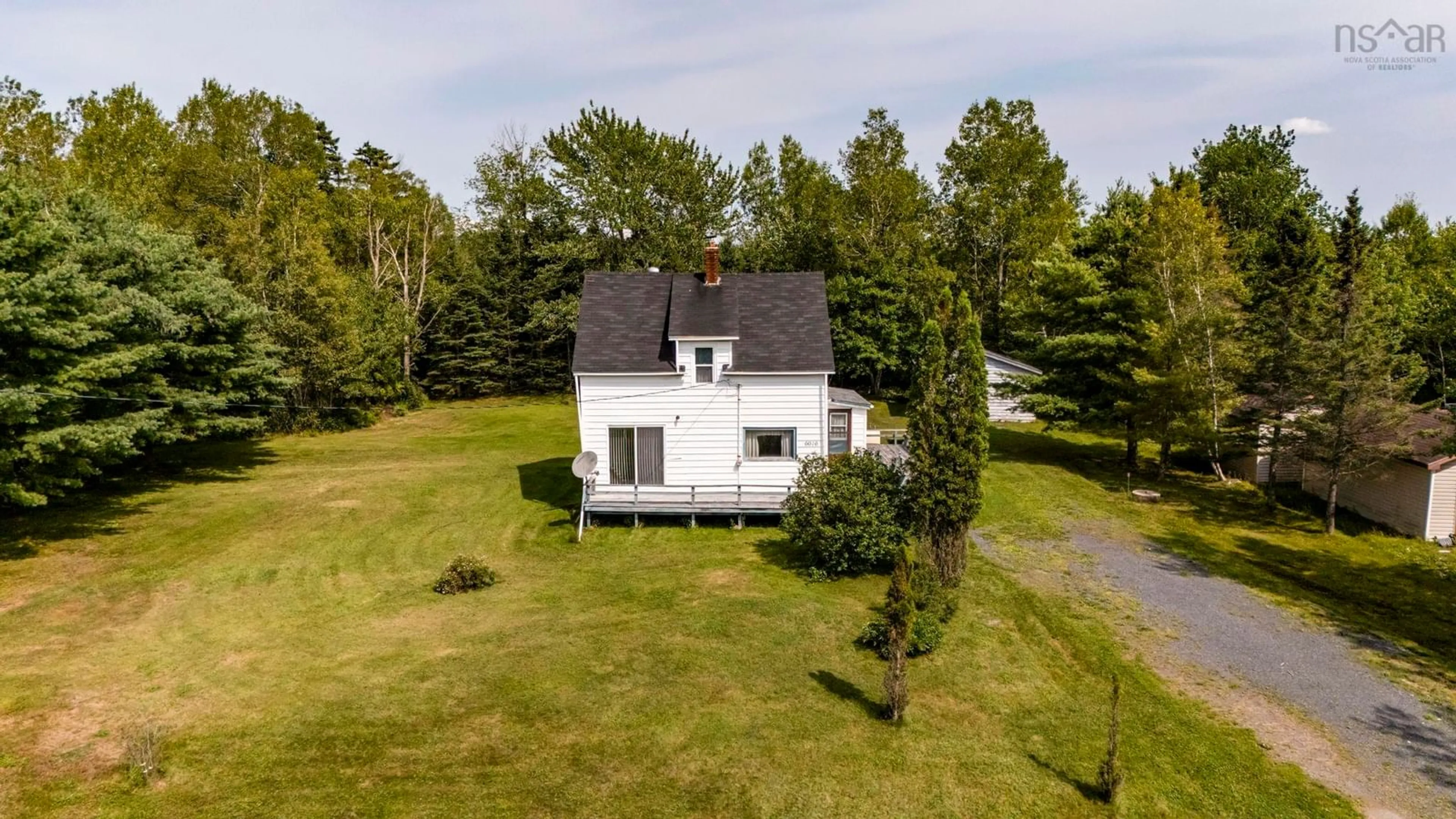 A pic from outside/outdoor area/front of a property/back of a property/a pic from drone, unknown for 6016 Highway 354, Kennetcook Nova Scotia B0N 1T0