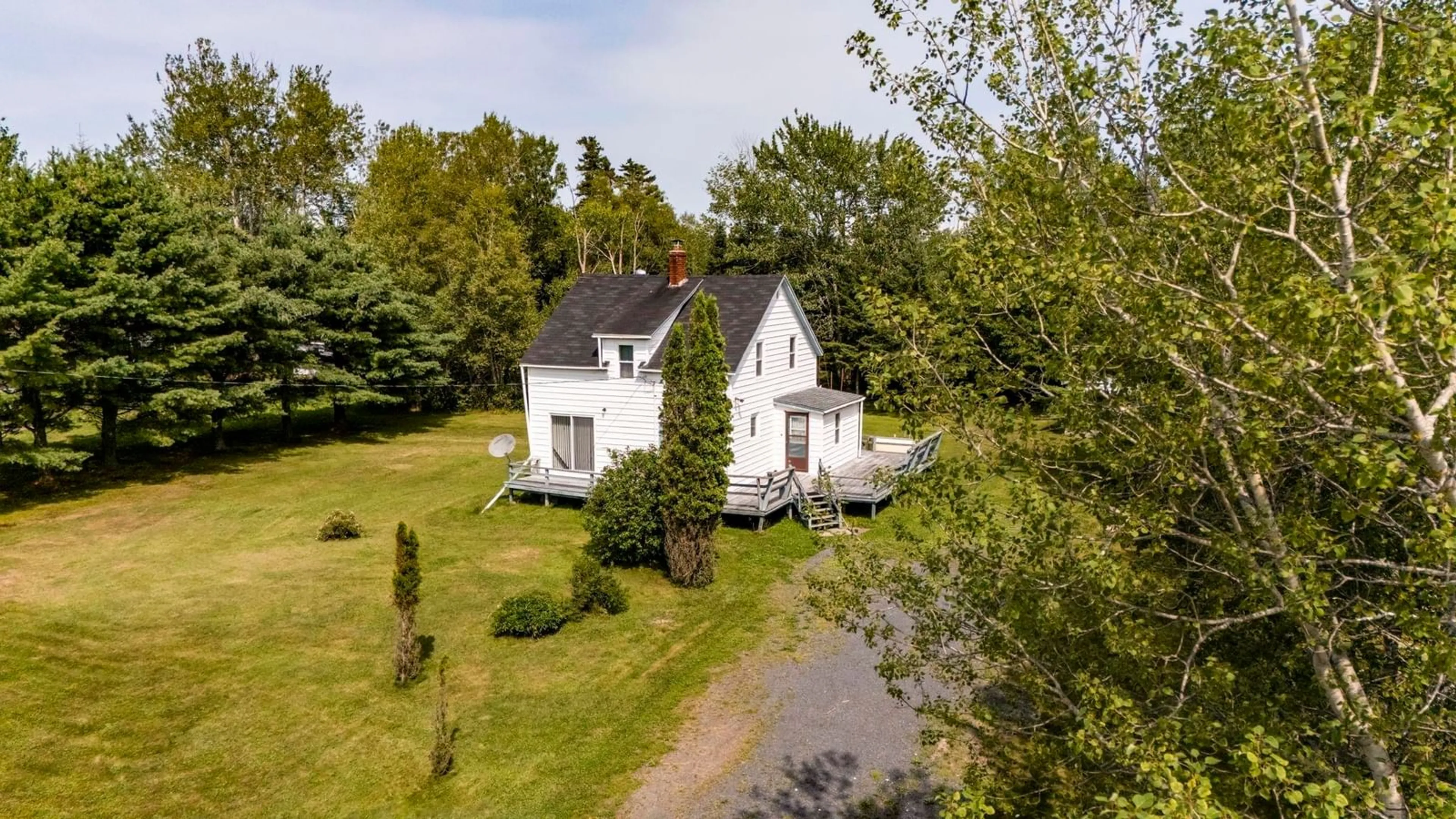 A pic from outside/outdoor area/front of a property/back of a property/a pic from drone, street for 6016 Highway 354, Kennetcook Nova Scotia B0N 1T0