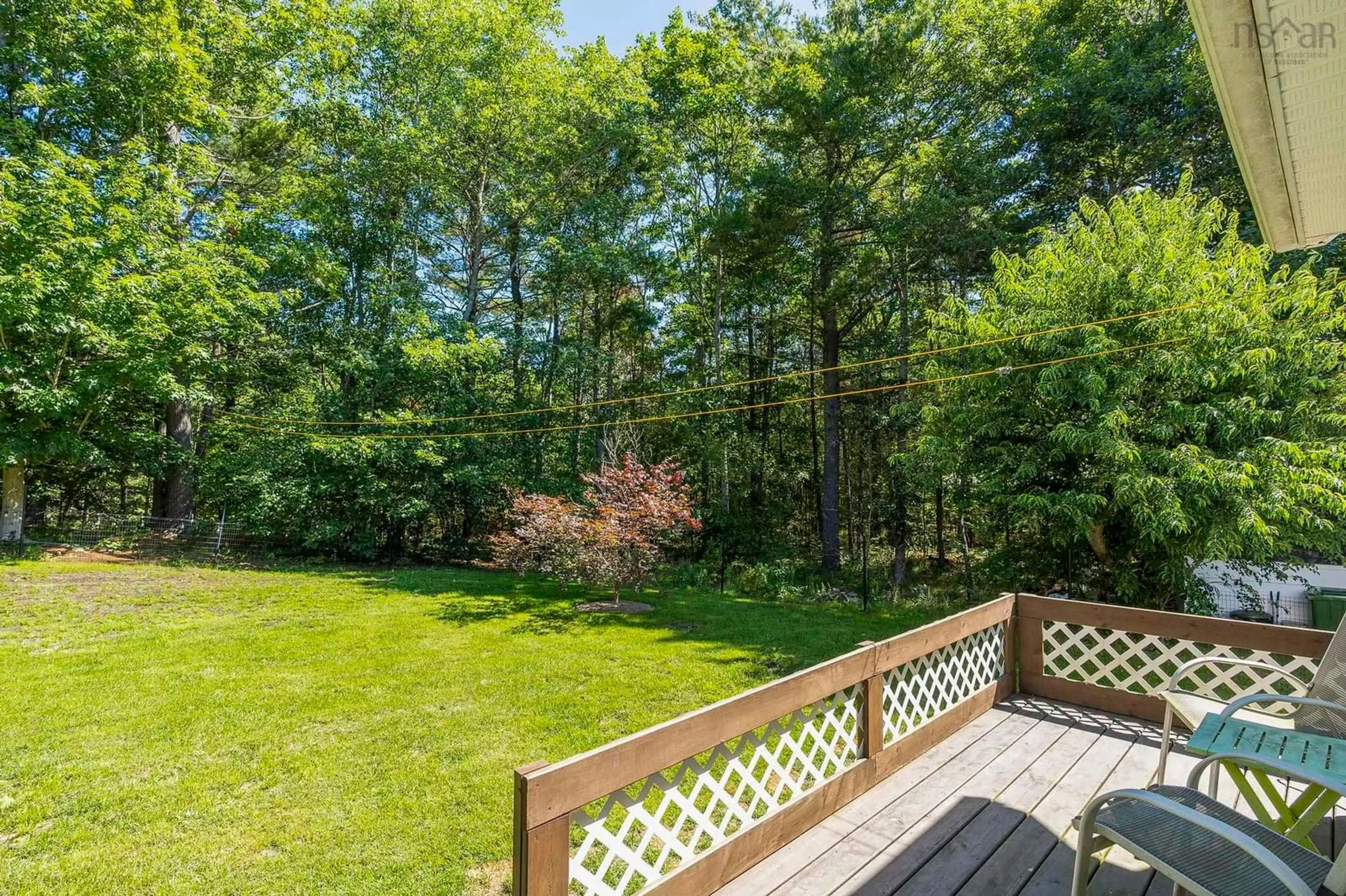 Patio, forest/trees view for 319 Birchcrest Drive, Cambridge Nova Scotia B0P 1G0