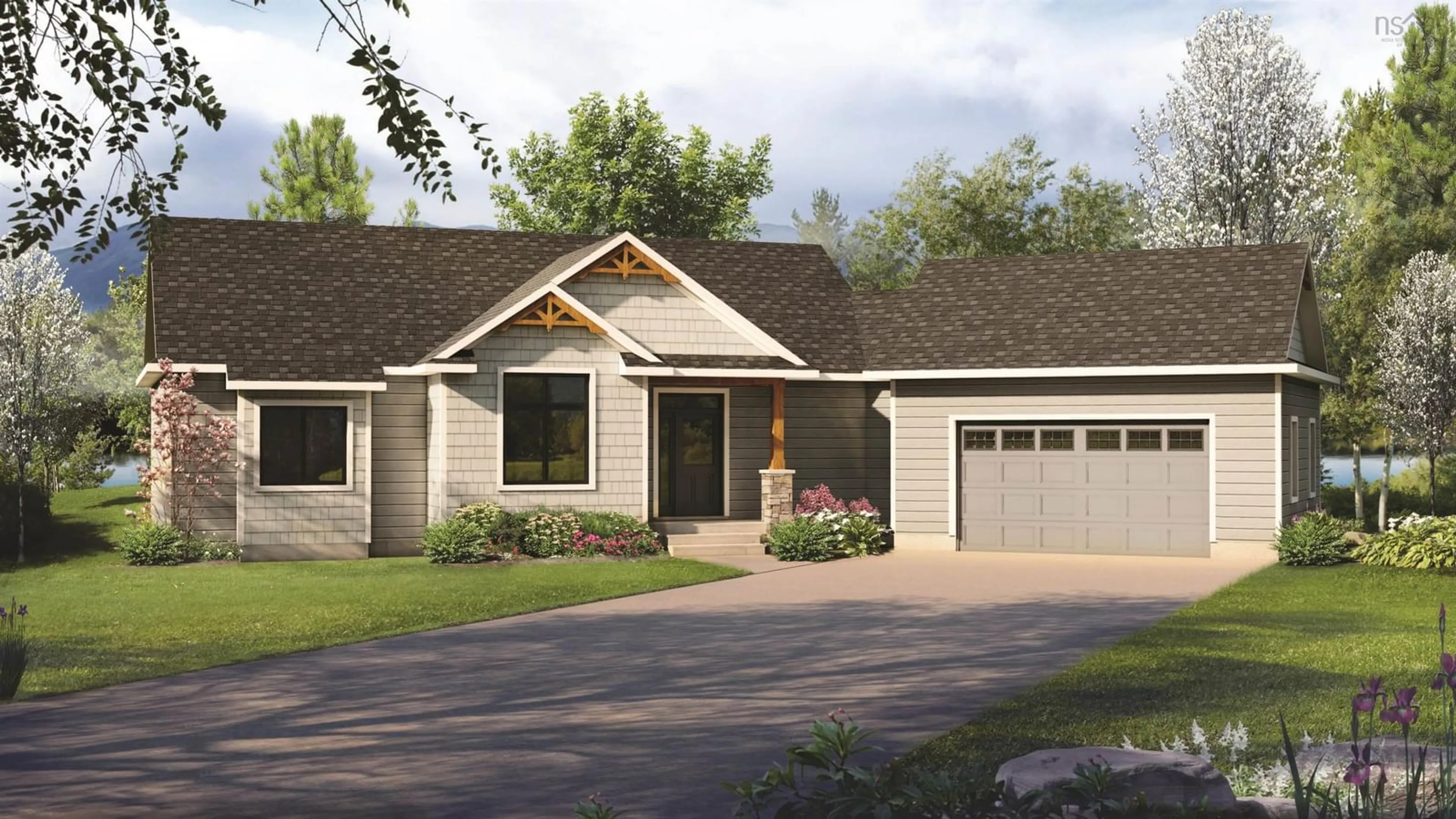 Home with vinyl exterior material, street for Lot #139 Beach Cove Road, Fox Harbour Nova Scotia B0K 1Y0