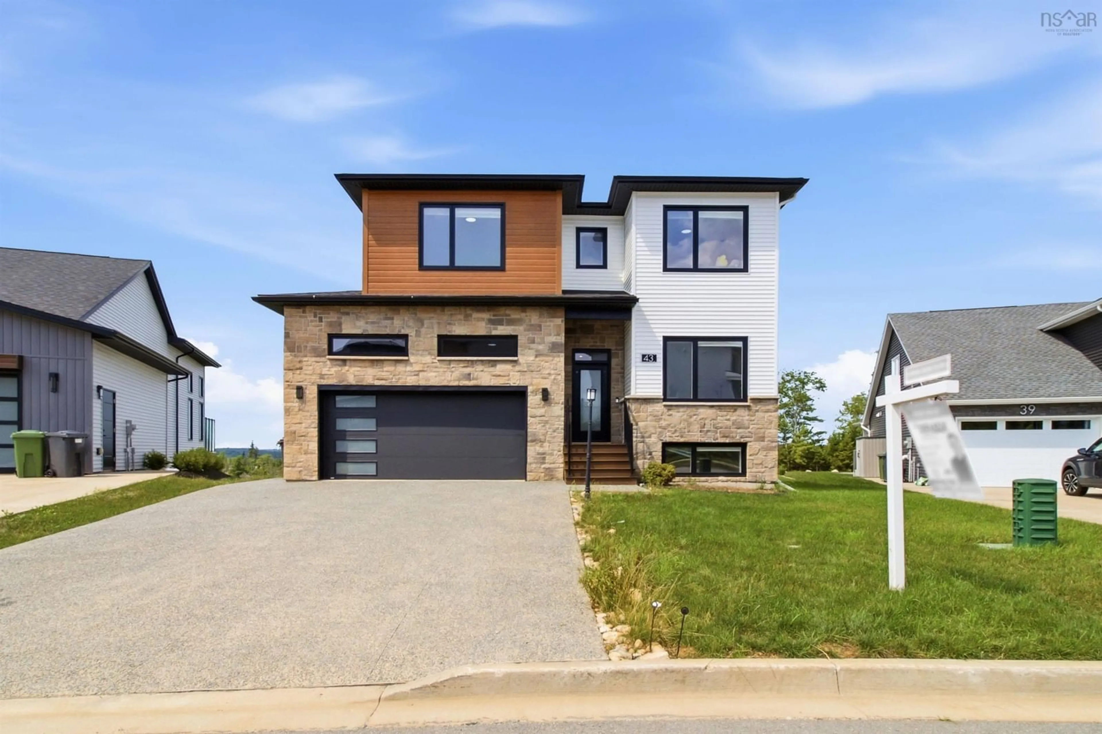 Home with brick exterior material, street for 43 Tuscany Run, Timberlea Nova Scotia B3T 0L2