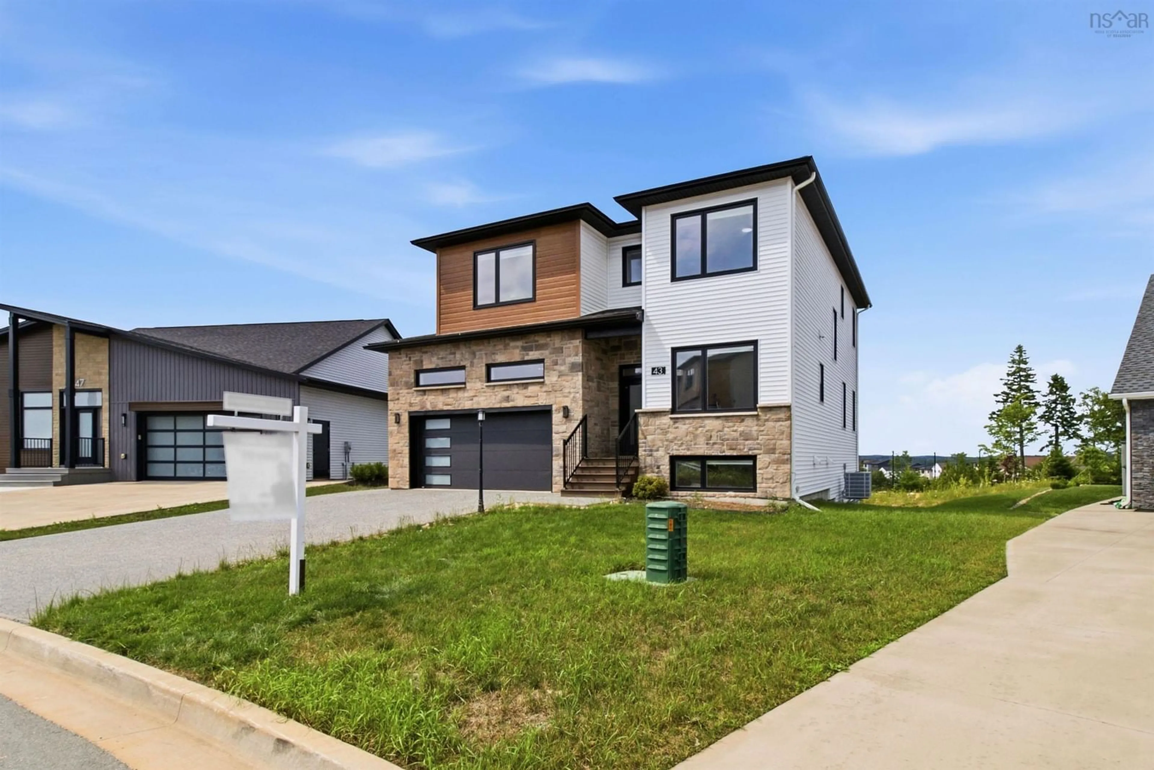 Home with brick exterior material, street for 43 Tuscany Run, Timberlea Nova Scotia B3T 0L2