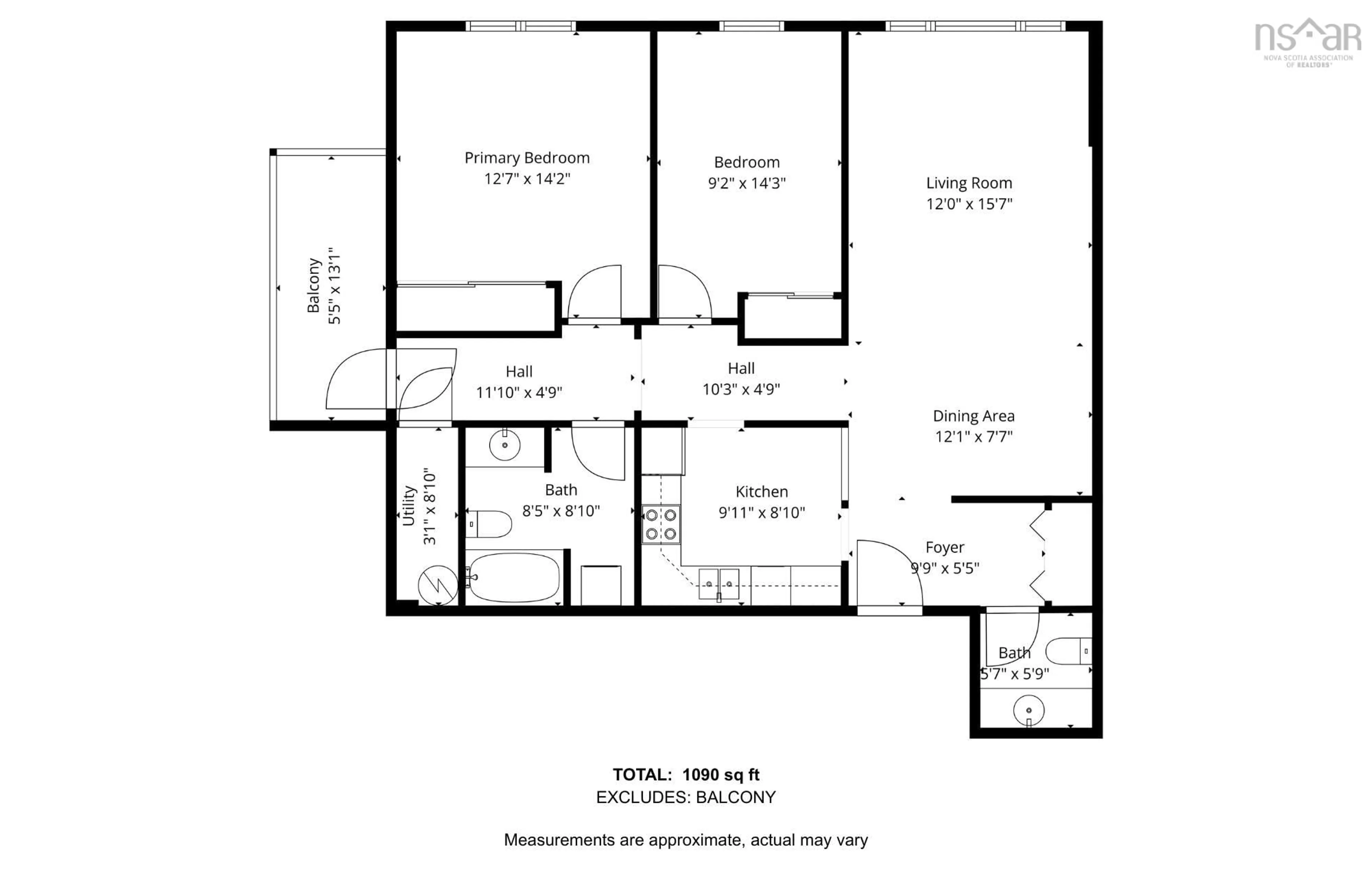 Floor plan for 64 Cumberland Dr #402, Cole Harbour Nova Scotia B2V 2C7