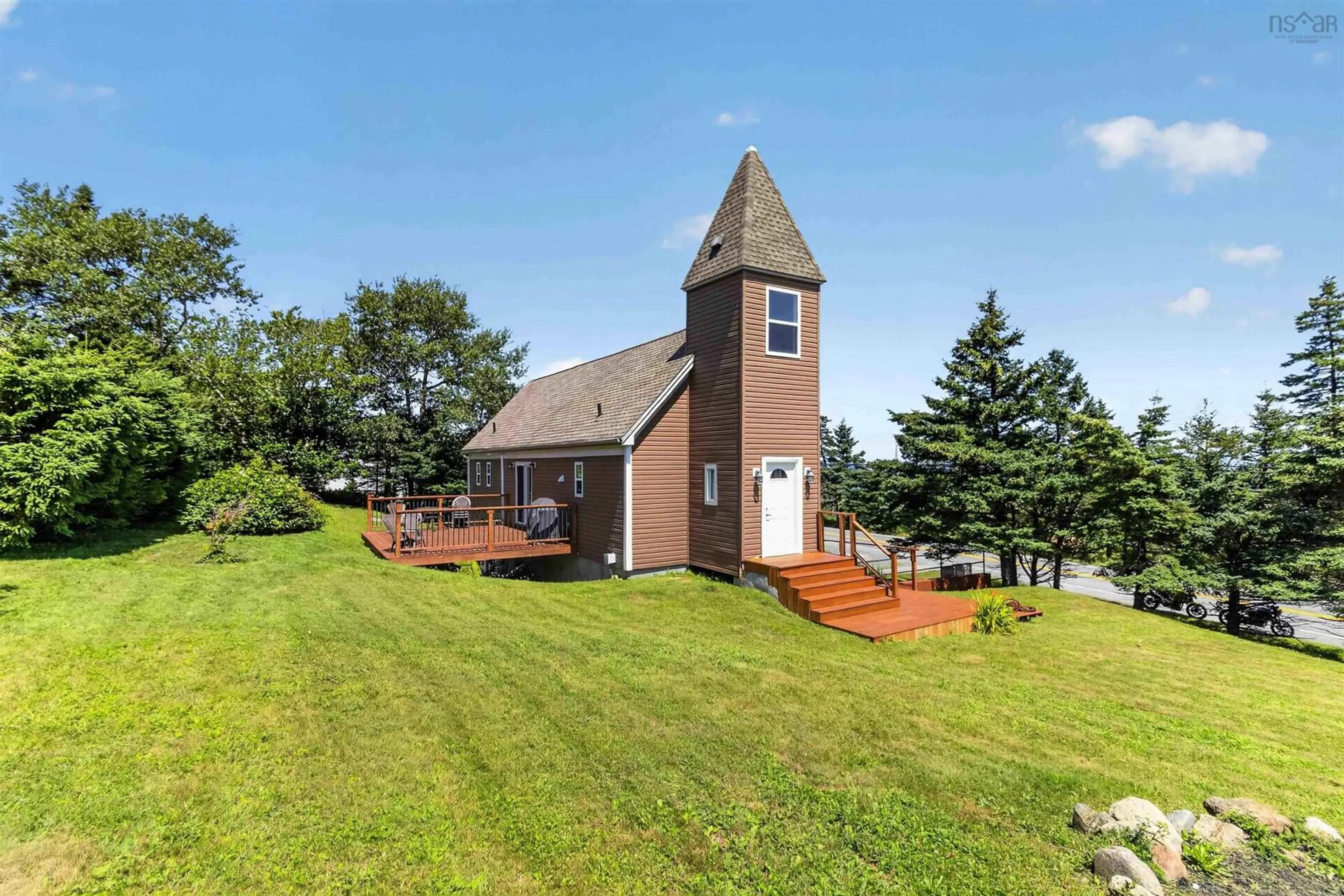 A pic from outside/outdoor area/front of a property/back of a property/a pic from drone, unknown for 651 Ketch Harbour Rd, Portuguese Cove Nova Scotia B3V 1K1