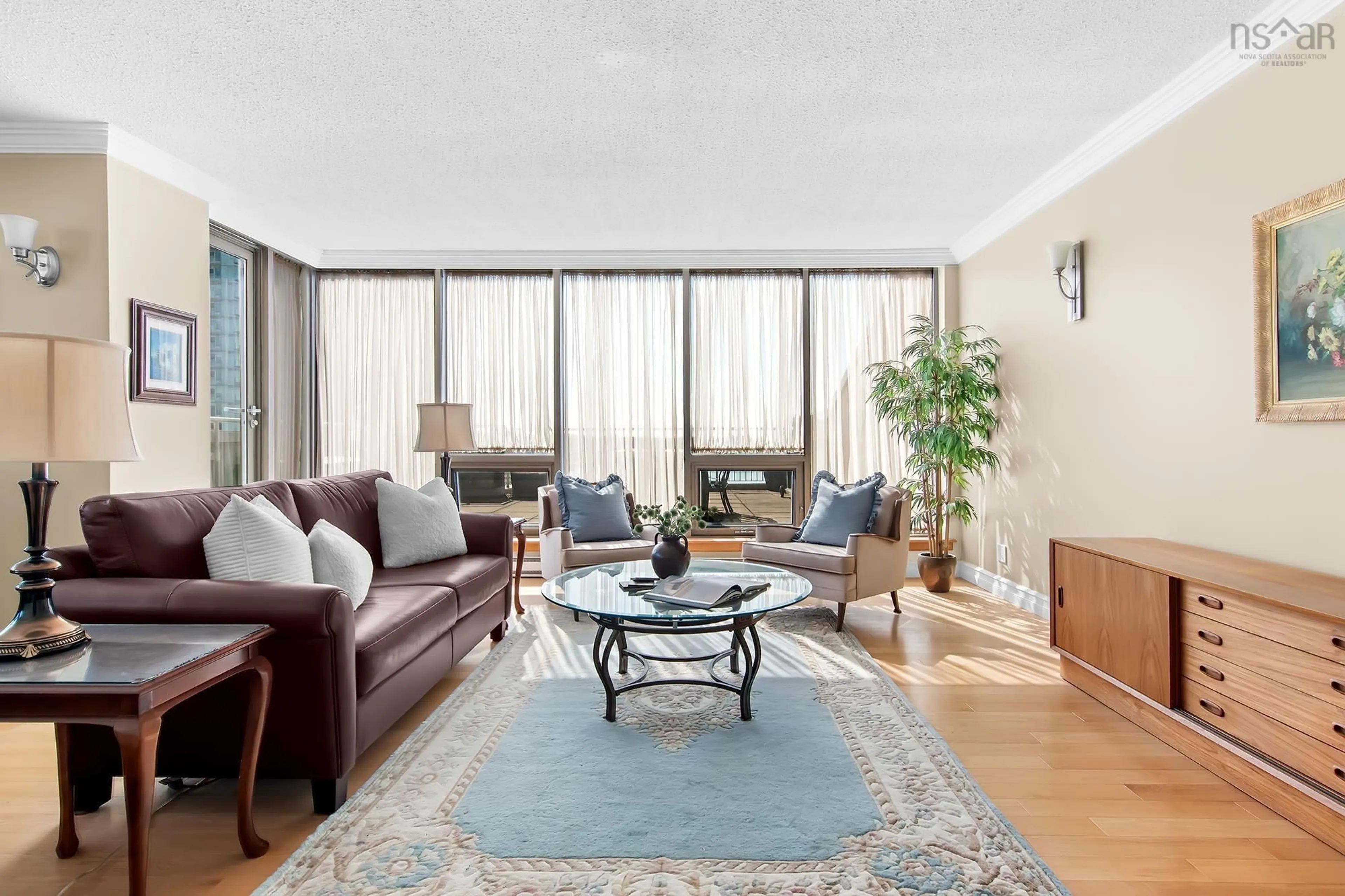 Living room with furniture, unknown for 1 Prince Street St #709, Dartmouth Nova Scotia B2Y 4L3