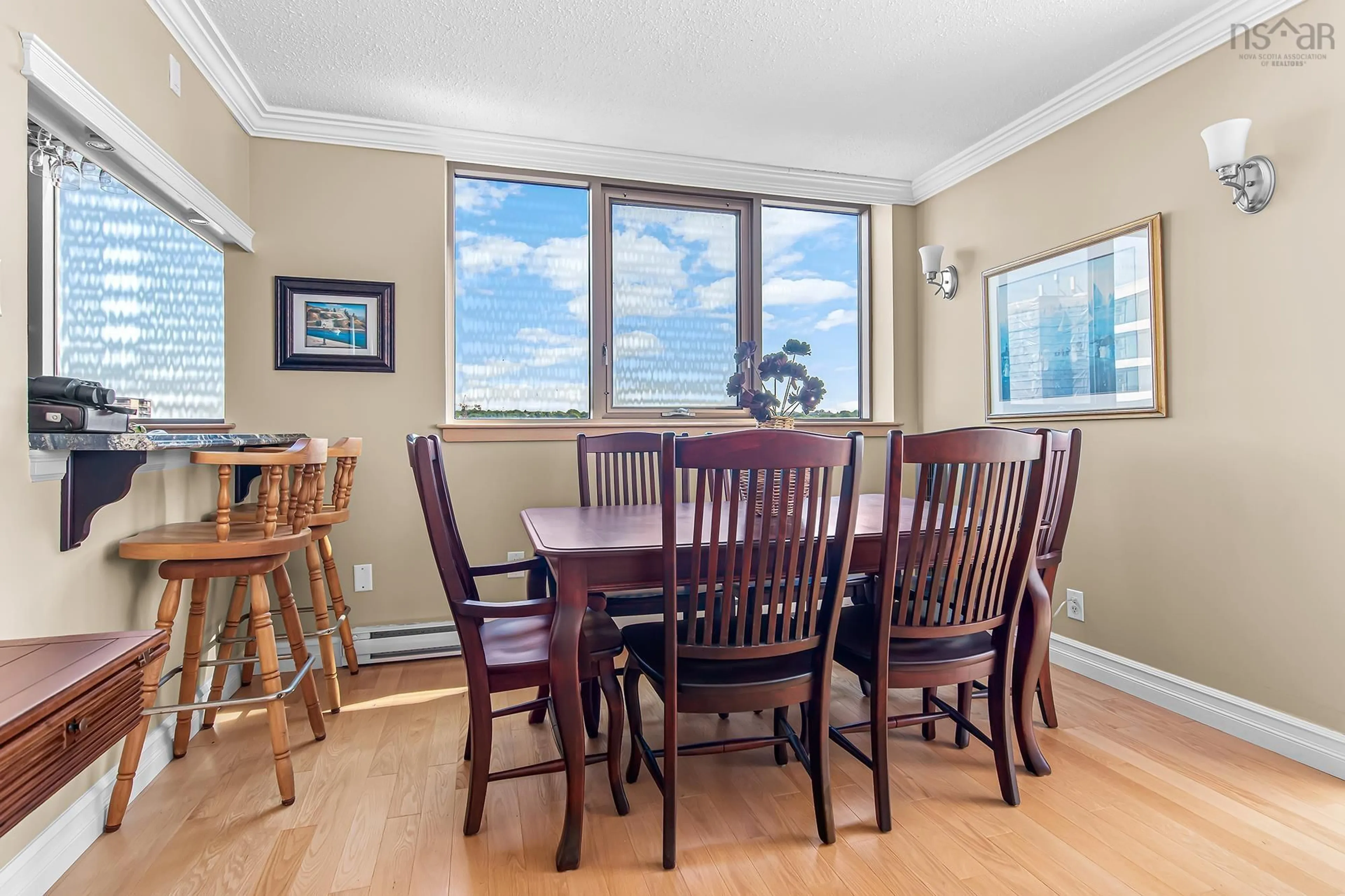 Dining room, wood/laminate floor for 1 Prince Street St #709, Dartmouth Nova Scotia B2Y 4L3