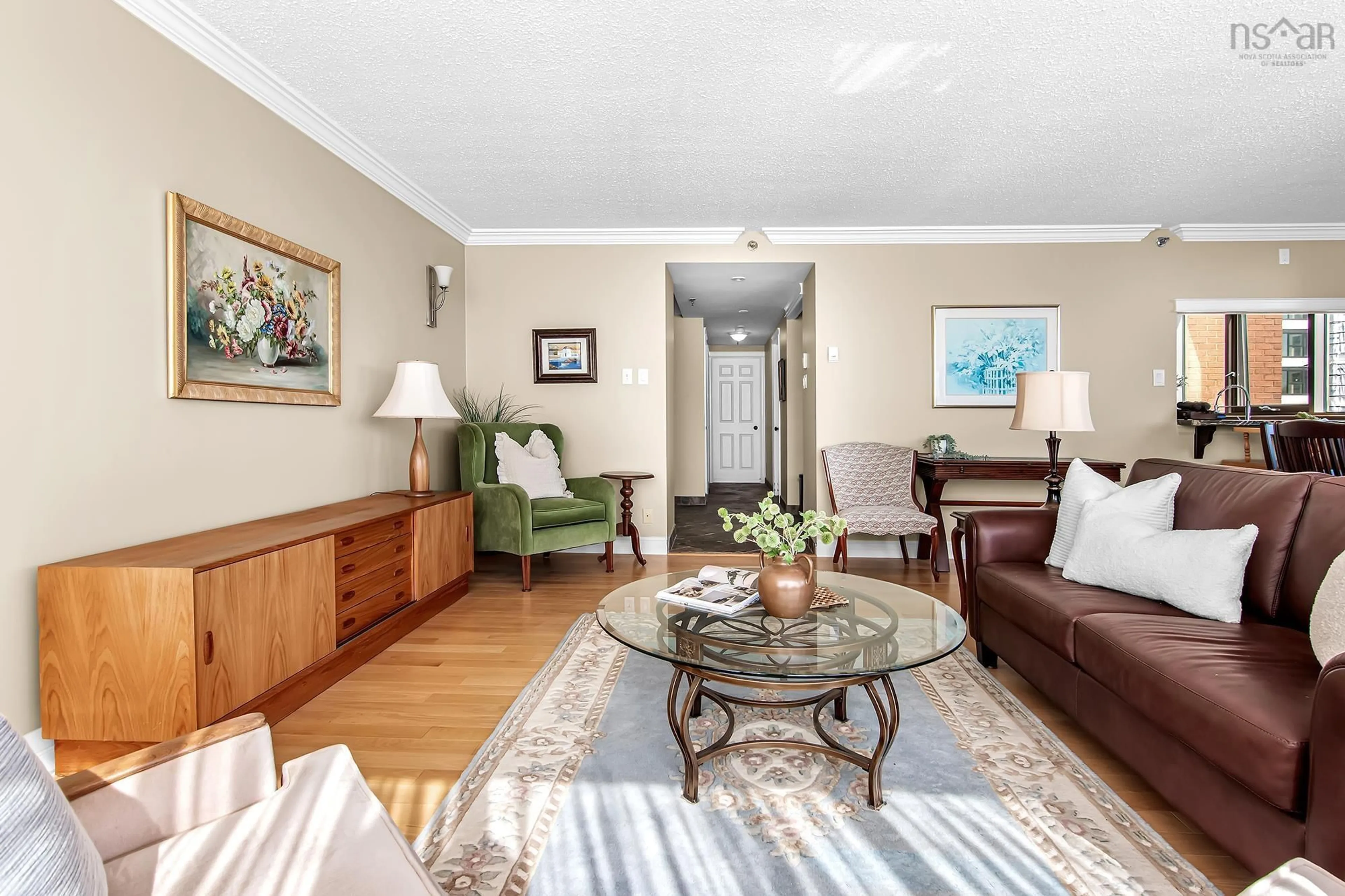 Living room with furniture, unknown for 1 Prince Street St #709, Dartmouth Nova Scotia B2Y 4L3