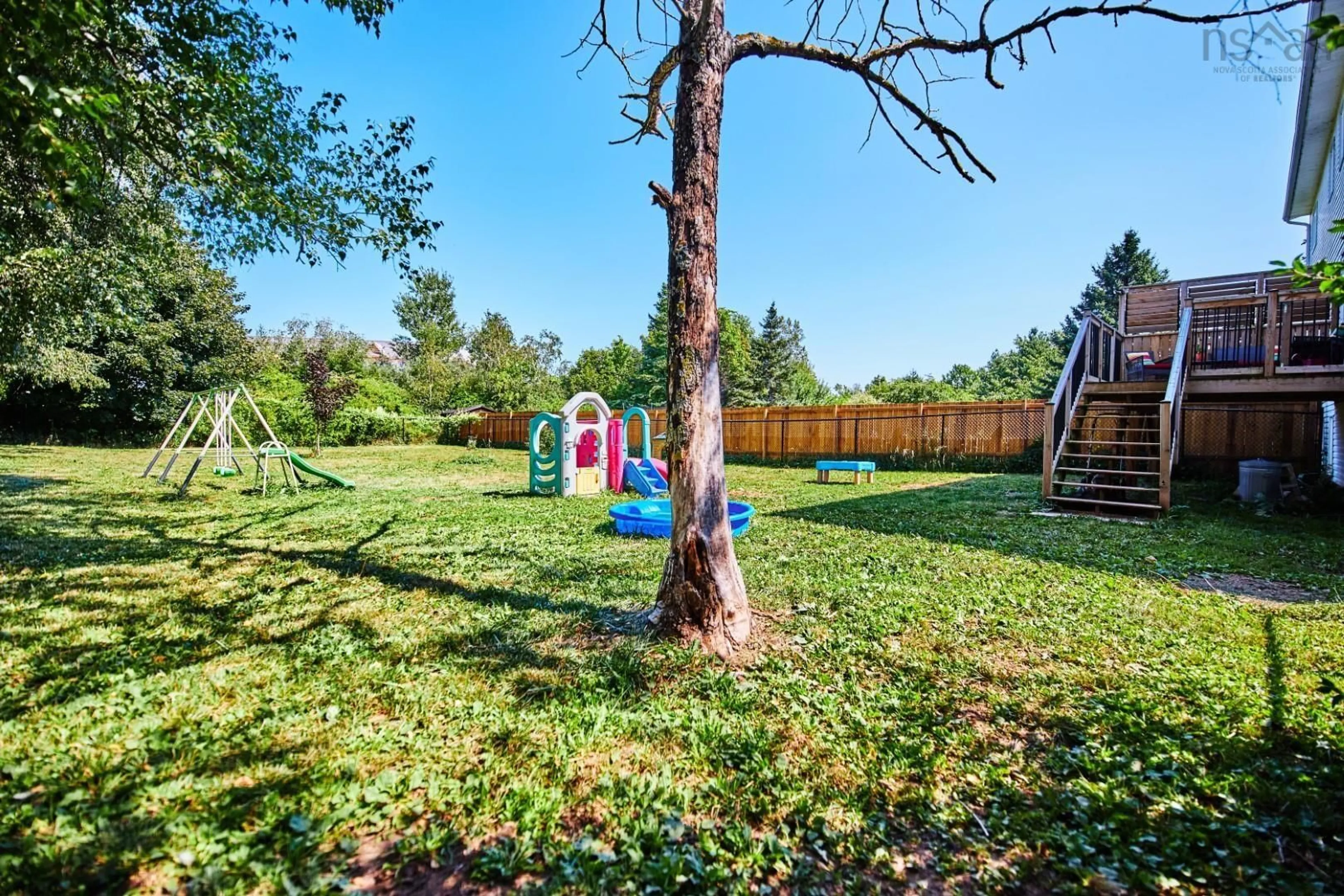 Patio, forest/trees view for 1072 J Jordan Rd, Canning Nova Scotia B0P 1H0
