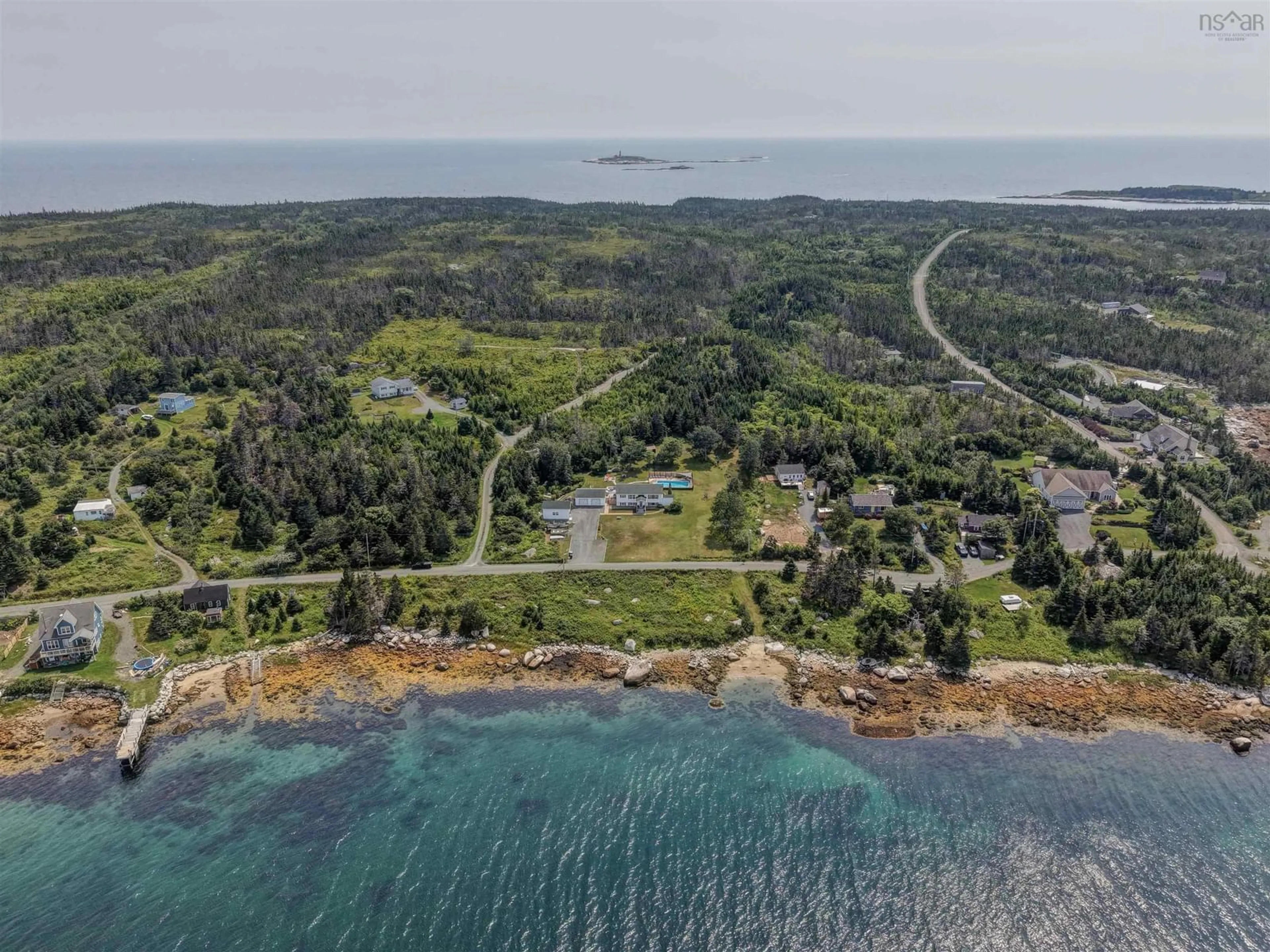 A pic from outside/outdoor area/front of a property/back of a property/a pic from drone, water/lake/river/ocean view for 436 Bald Rock Rd, Halifax Nova Scotia B3V 1K9
