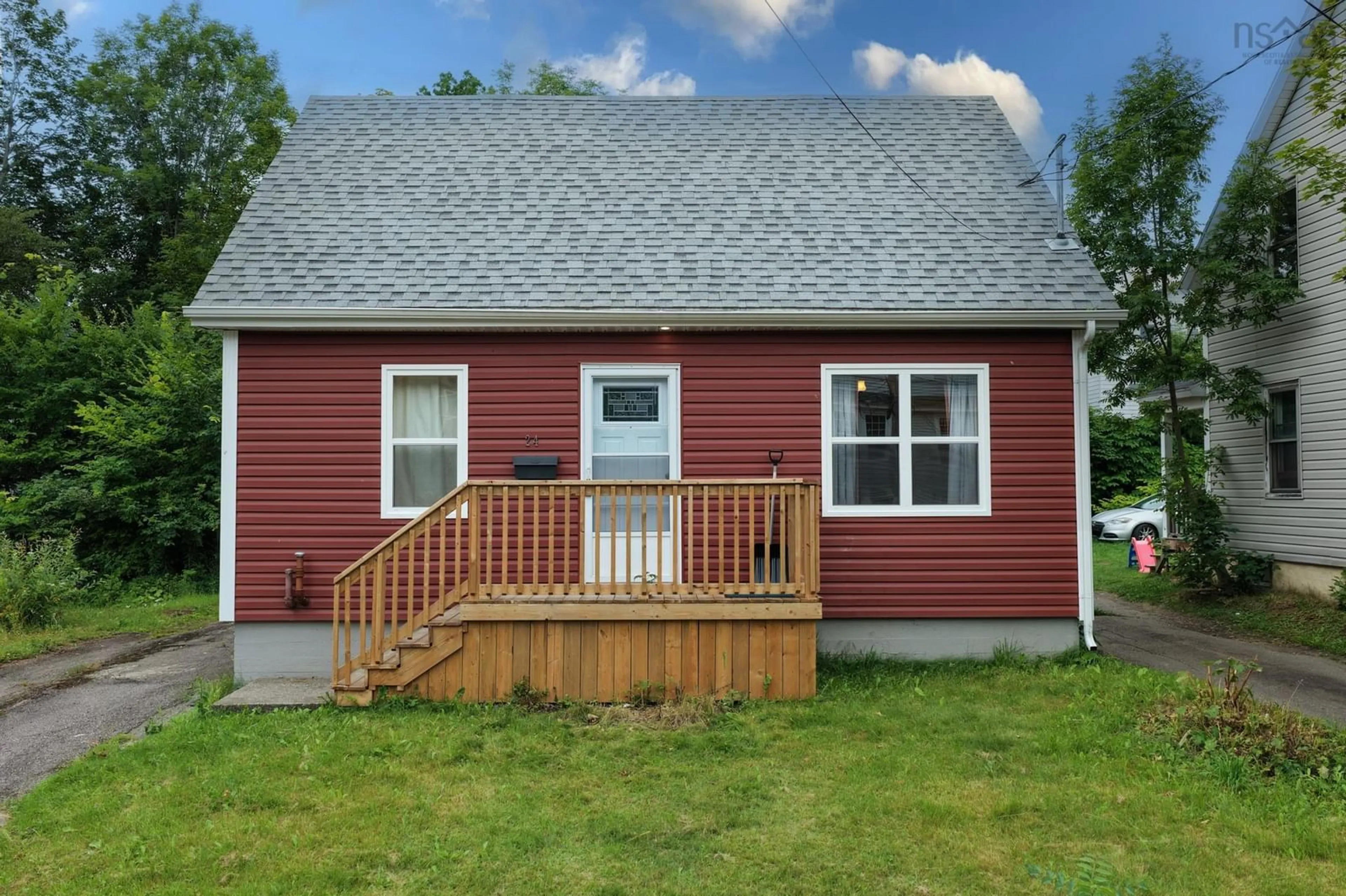 Home with vinyl exterior material, street for 24 Campbell St, Sydney Nova Scotia B1P 1E9