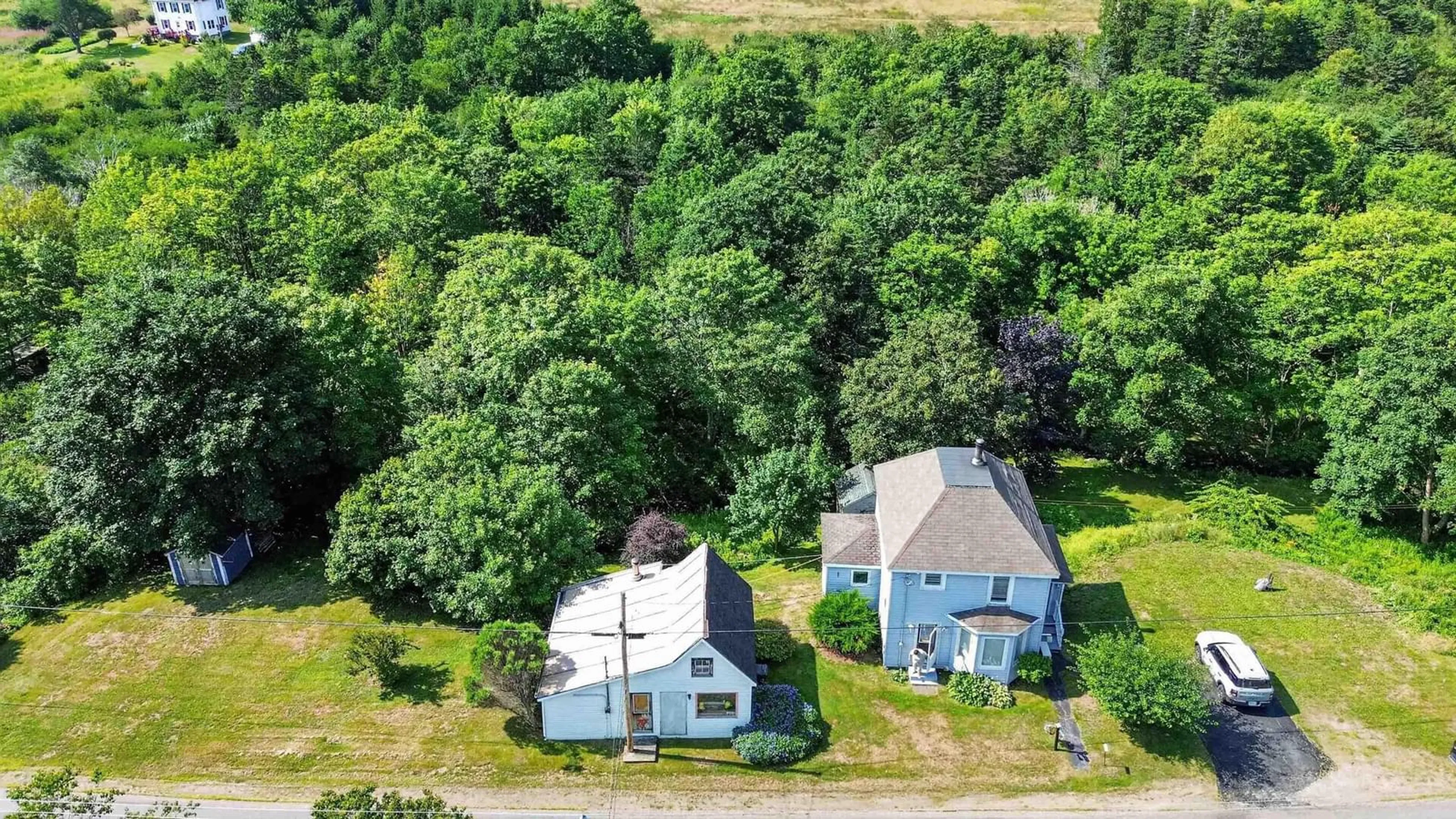 A pic from outside/outdoor area/front of a property/back of a property/a pic from drone, unknown for 269 & 263 Trout Cove Rd, Centreville Nova Scotia B0V 1A0
