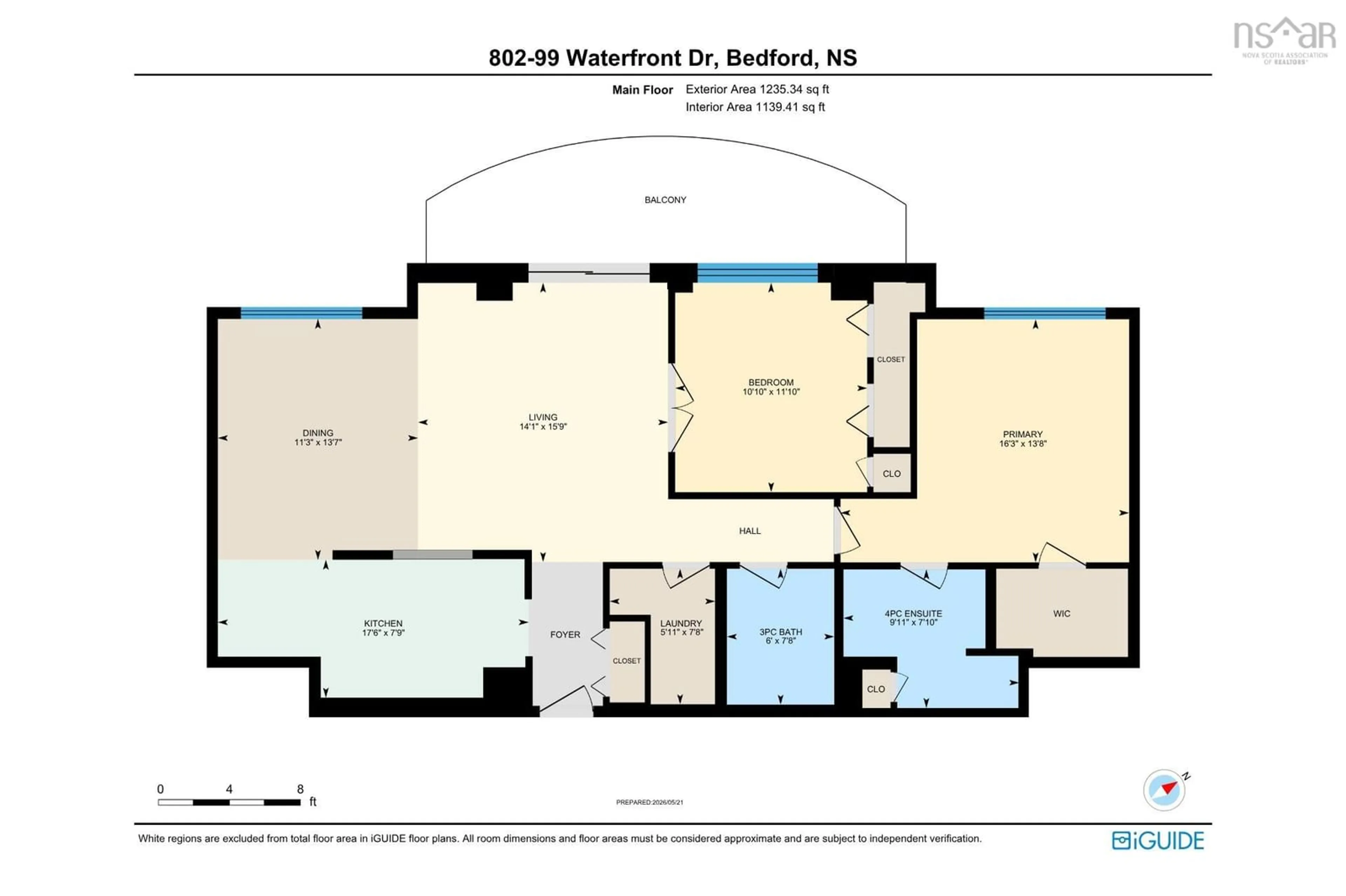 Floor plan for 99 Waterfront Dr #802, Bedford Nova Scotia B4A 4K5