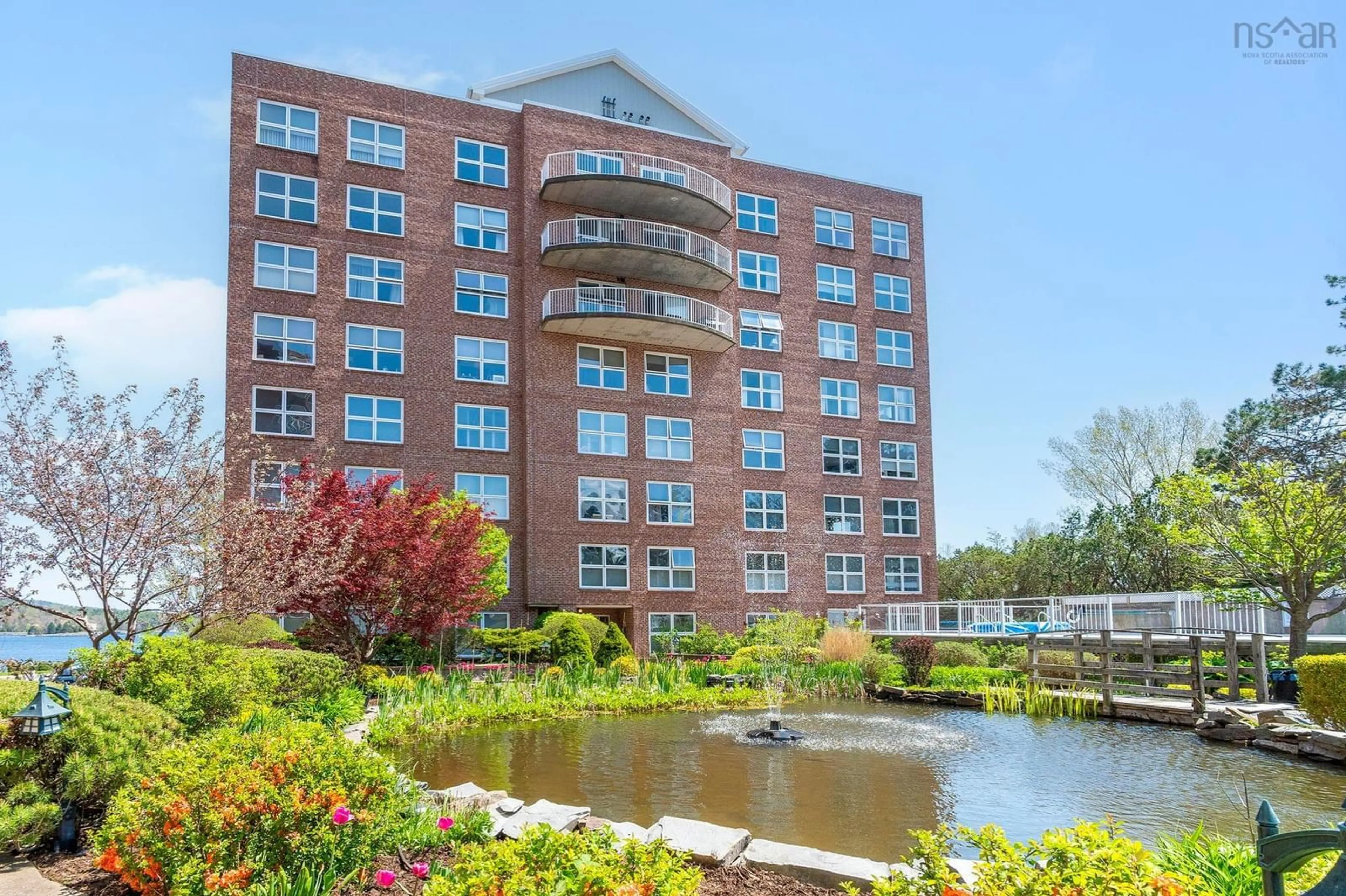 Patio, water/lake/river/ocean view for 99 Waterfront Dr #802, Bedford Nova Scotia B4A 4K5