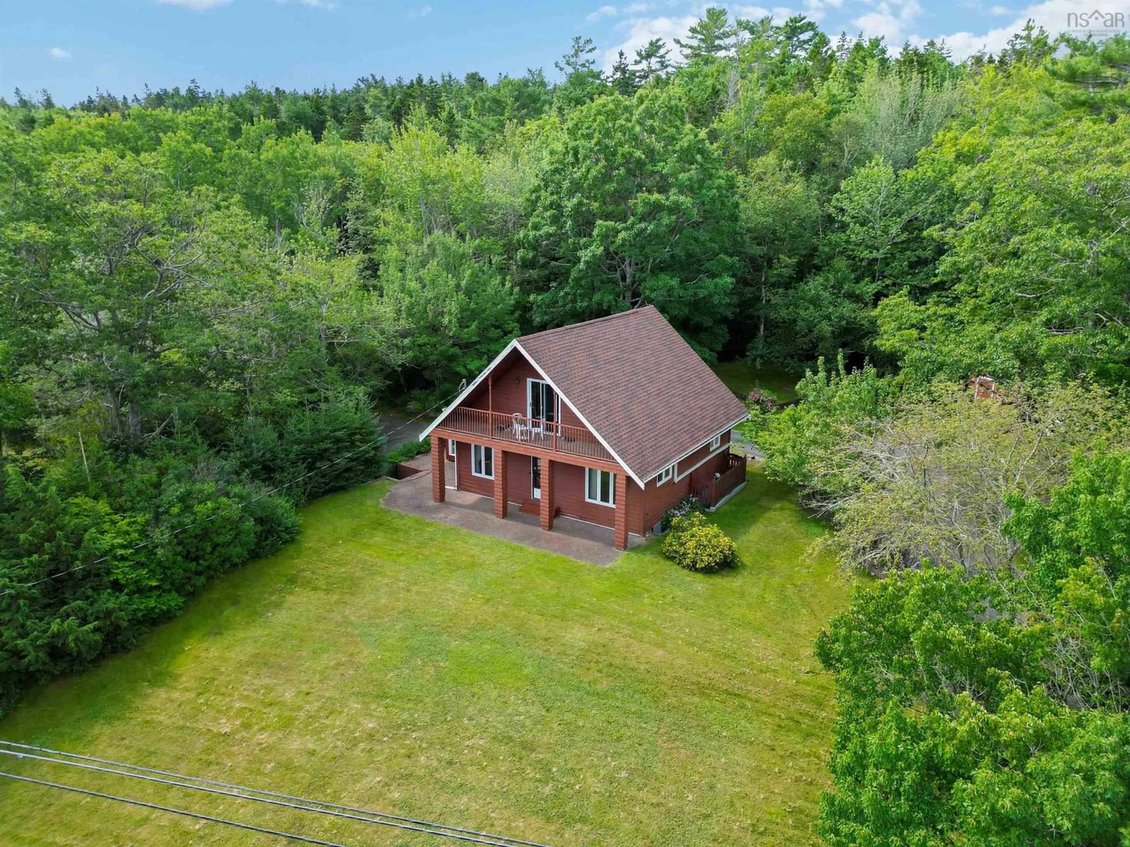 A pic from outside/outdoor area/front of a property/back of a property/a pic from drone, water/lake/river/ocean view for 1558 Highway 329, Birchy Head Nova Scotia B0J 1T0