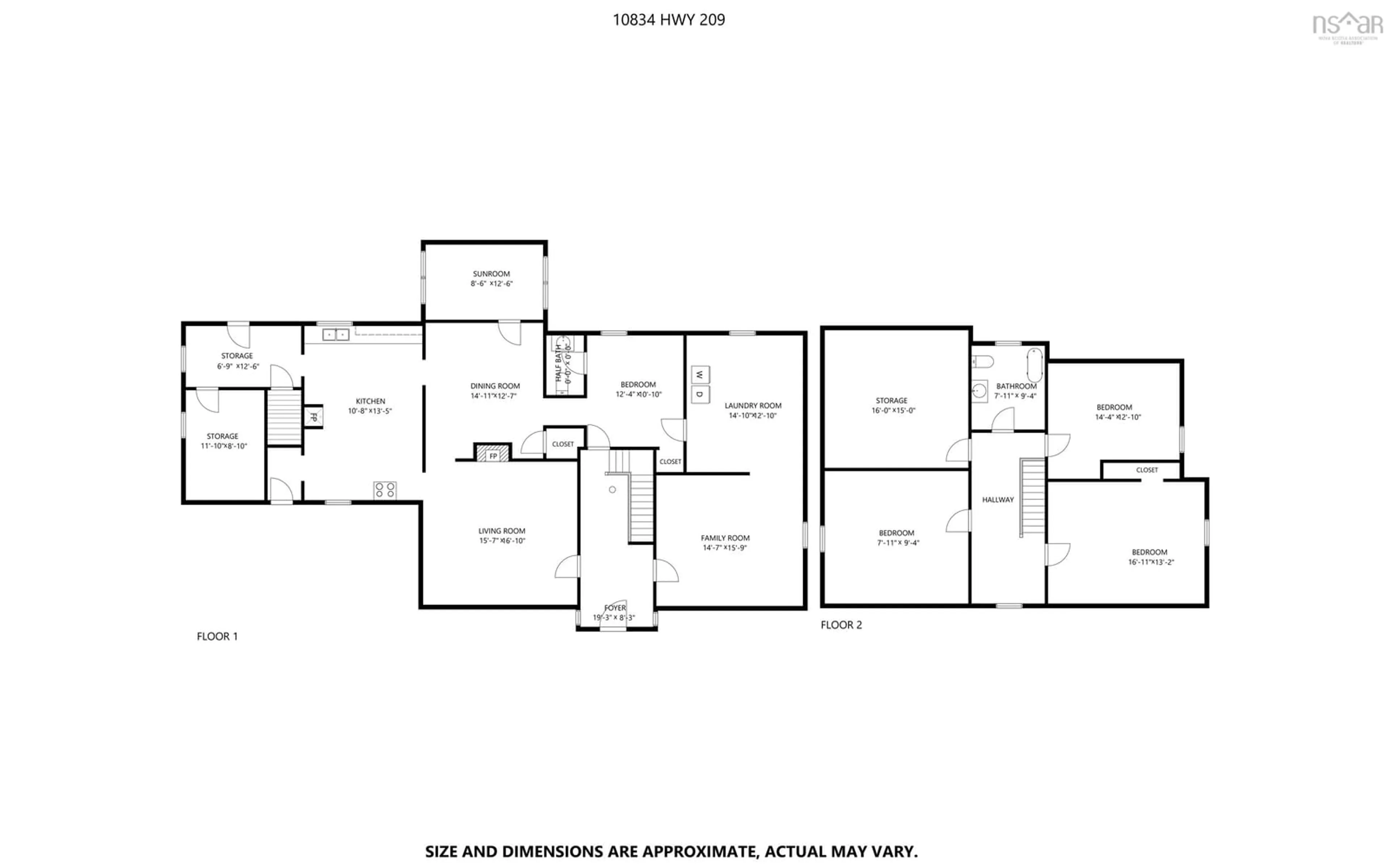 Floor plan for 10834 209 Hwy, Wharton Nova Scotia B0M 1S0