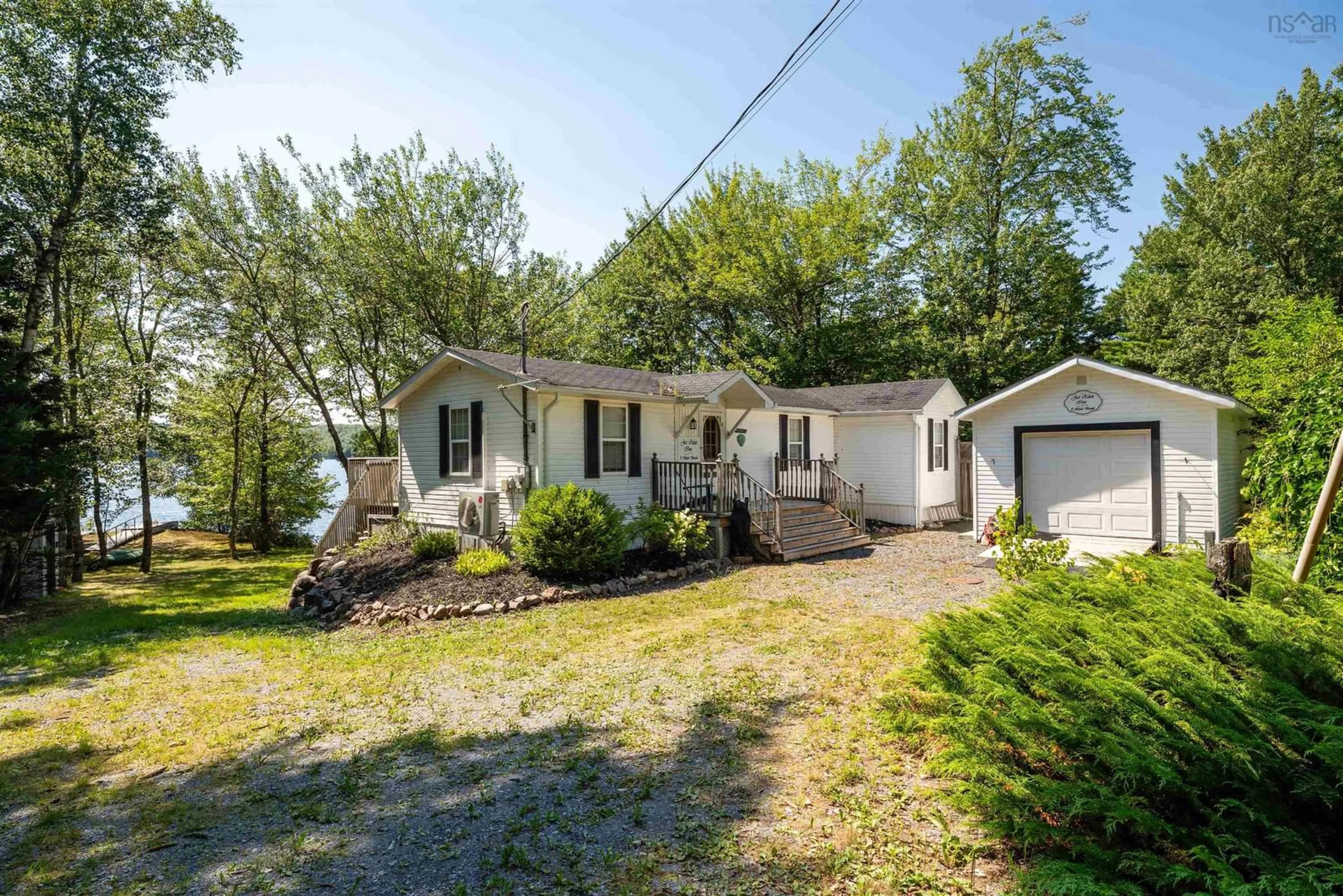 A pic from outside/outdoor area/front of a property/back of a property/a pic from drone, water/lake/river/ocean view for 47 Island Branch Rd, East Dalhousie Nova Scotia B0R 1H0