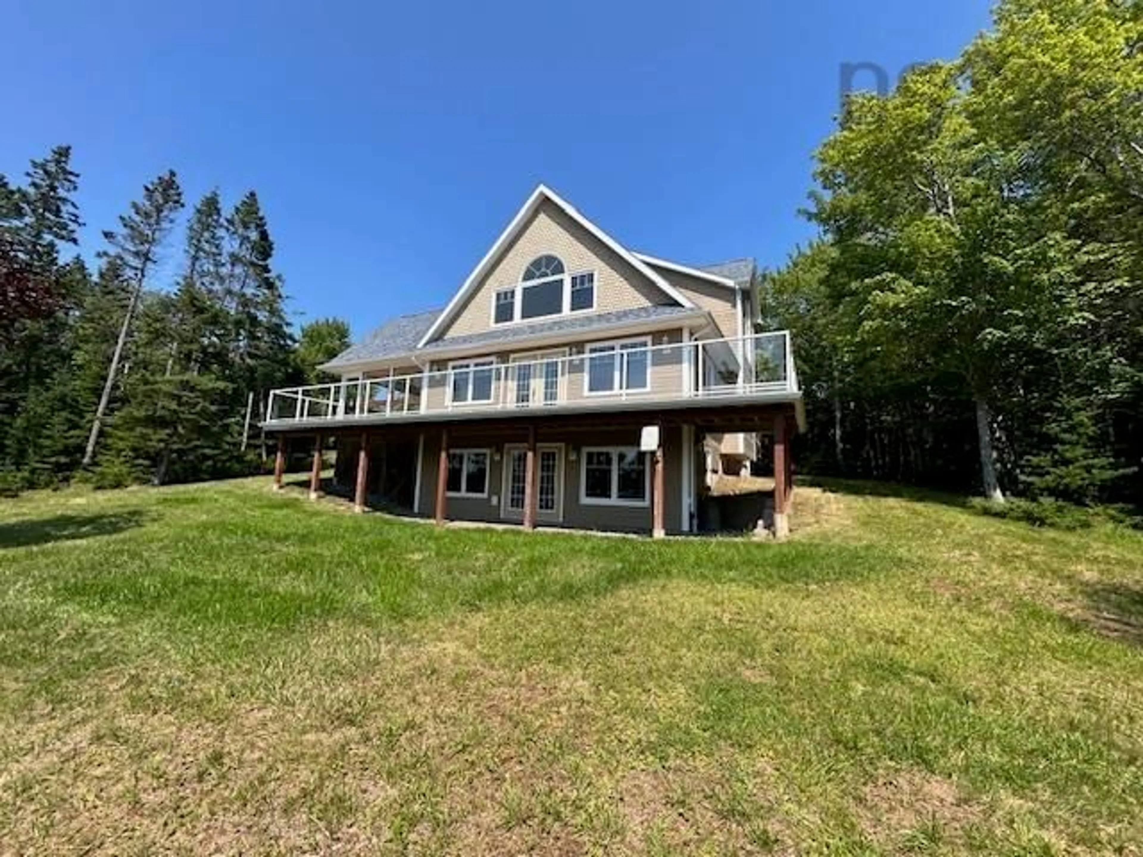 A pic from outside/outdoor area/front of a property/back of a property/a pic from drone, water/lake/river/ocean view for 410 Maple Dr, Cape George Estates Nova Scotia B0E 3B0