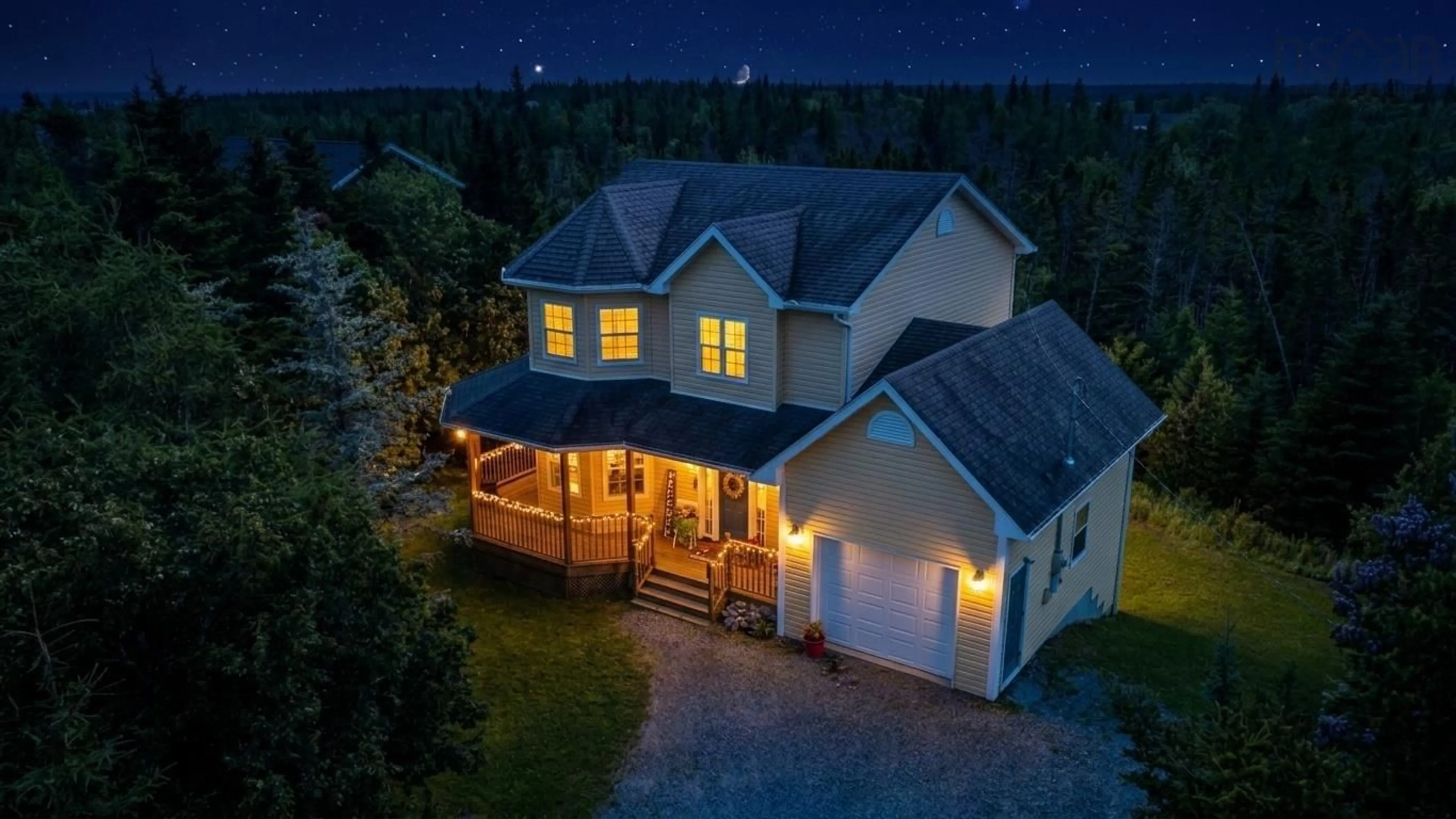 A pic from outside/outdoor area/front of a property/back of a property/a pic from drone, unknown for 121 Greenough Drive, West Porters Lake Nova Scotia B3E 1L2