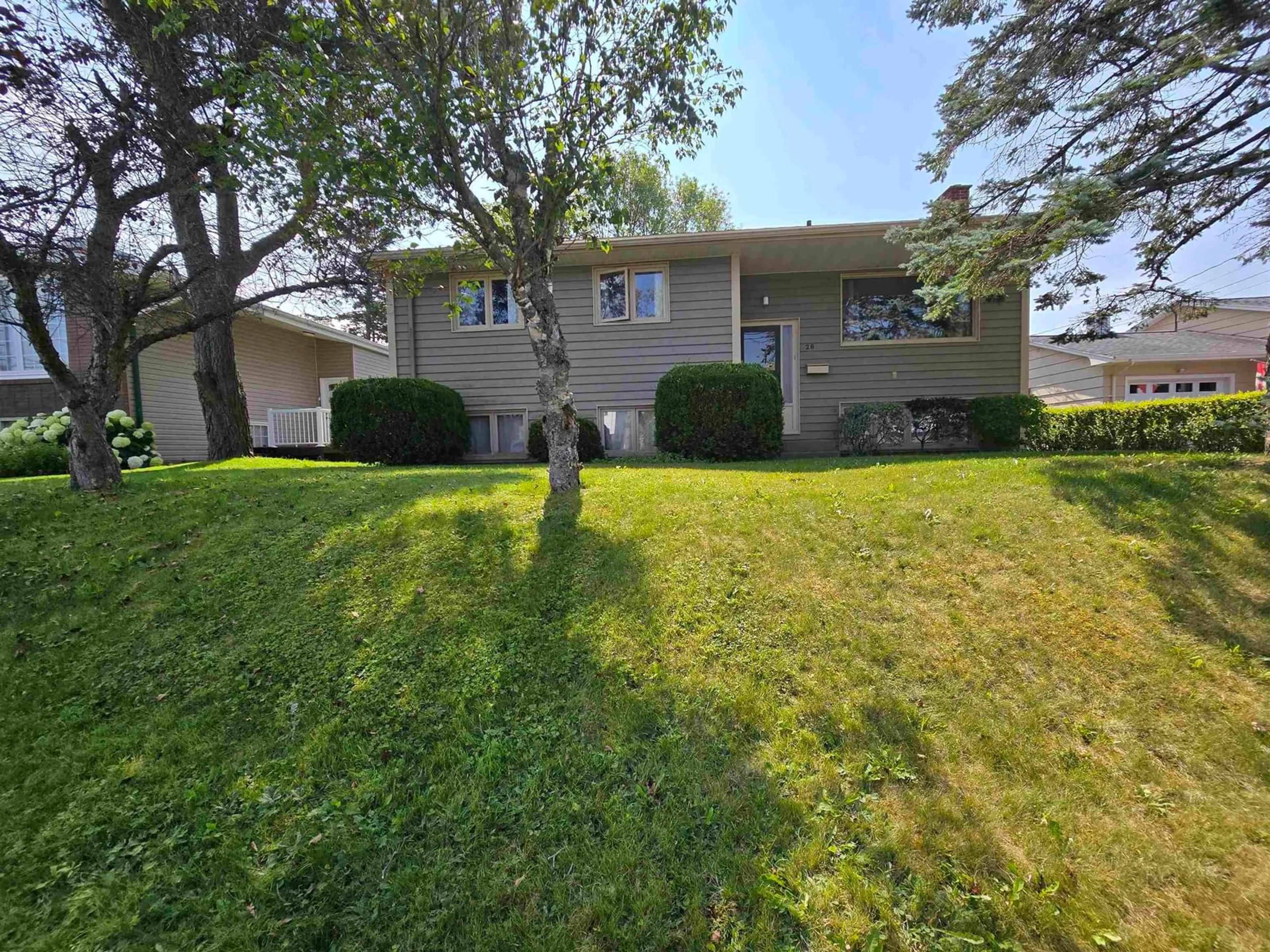 A pic from outside/outdoor area/front of a property/back of a property/a pic from drone, street for 26 Elwin Cres, Dartmouth Nova Scotia B2W 3J6