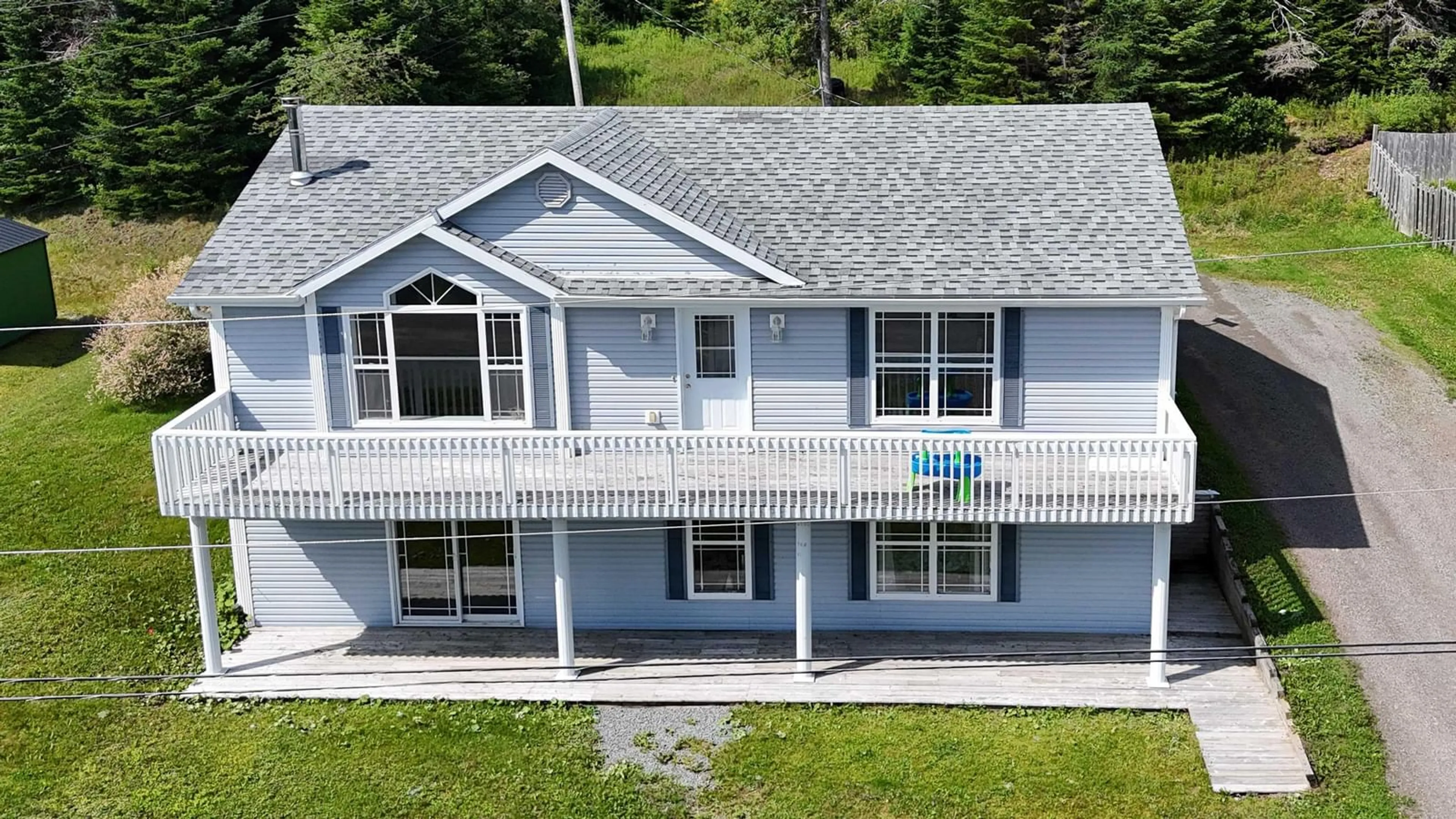 A pic from outside/outdoor area/front of a property/back of a property/a pic from drone, unknown for 33 Matway Dr, St. Peter's Nova Scotia B0E 3B0
