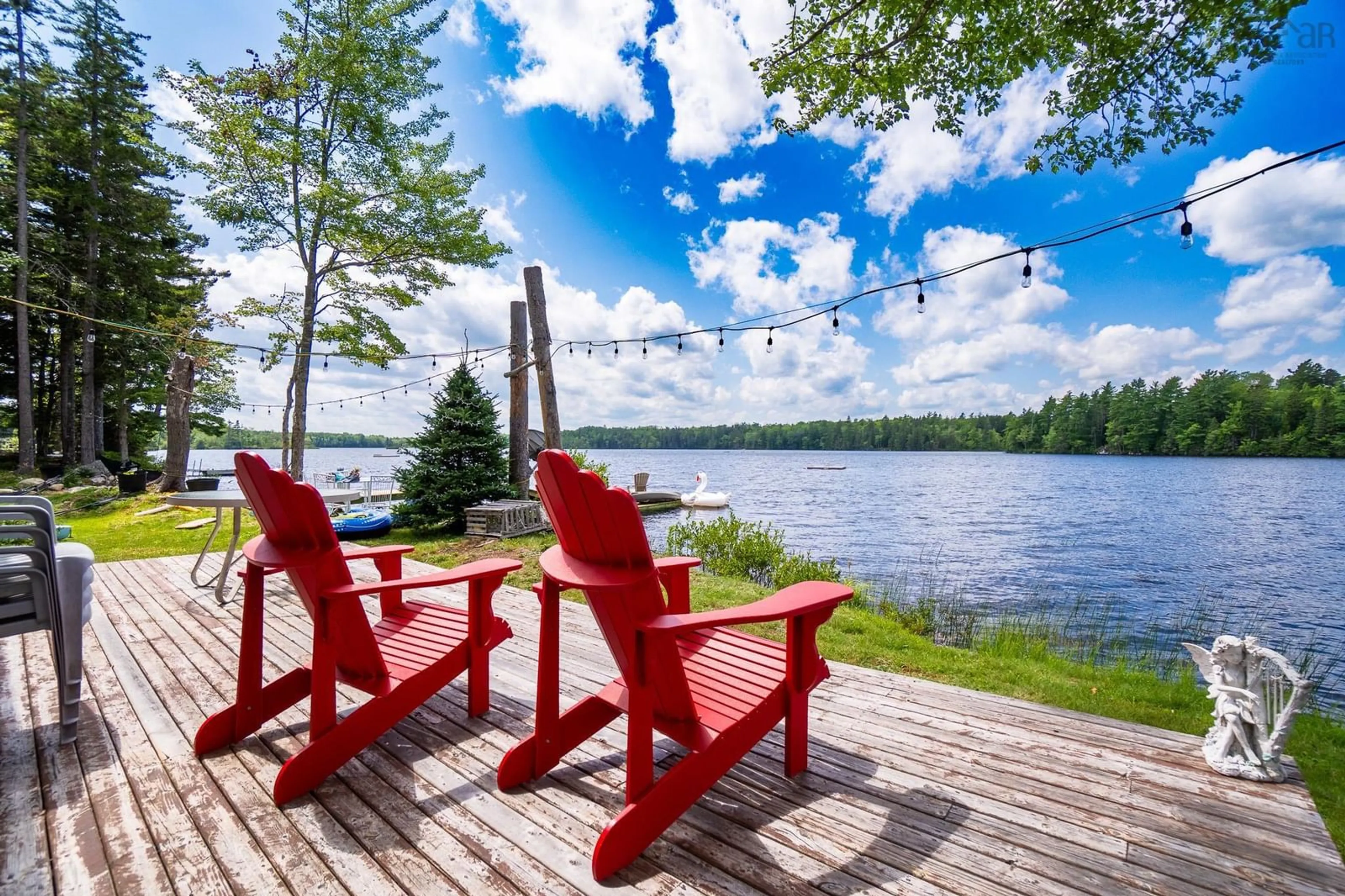 Patio, water/lake/river/ocean view for 296 Hunts Lake Rd, Aldersville Nova Scotia B0J 2M0