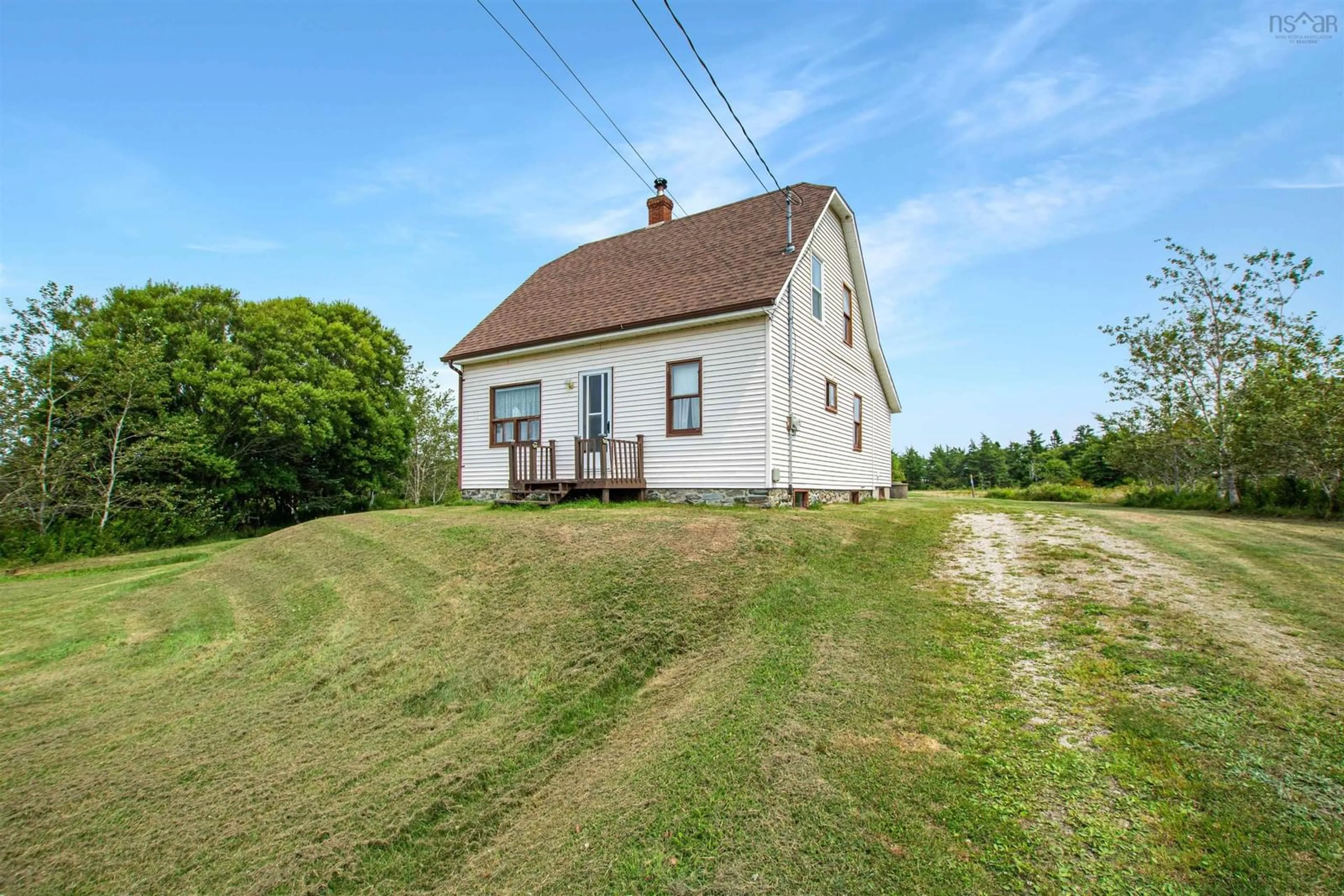 A pic from outside/outdoor area/front of a property/back of a property/a pic from drone, building for 4704 Highway 1, Salmon River Nova Scotia B5A 5B2