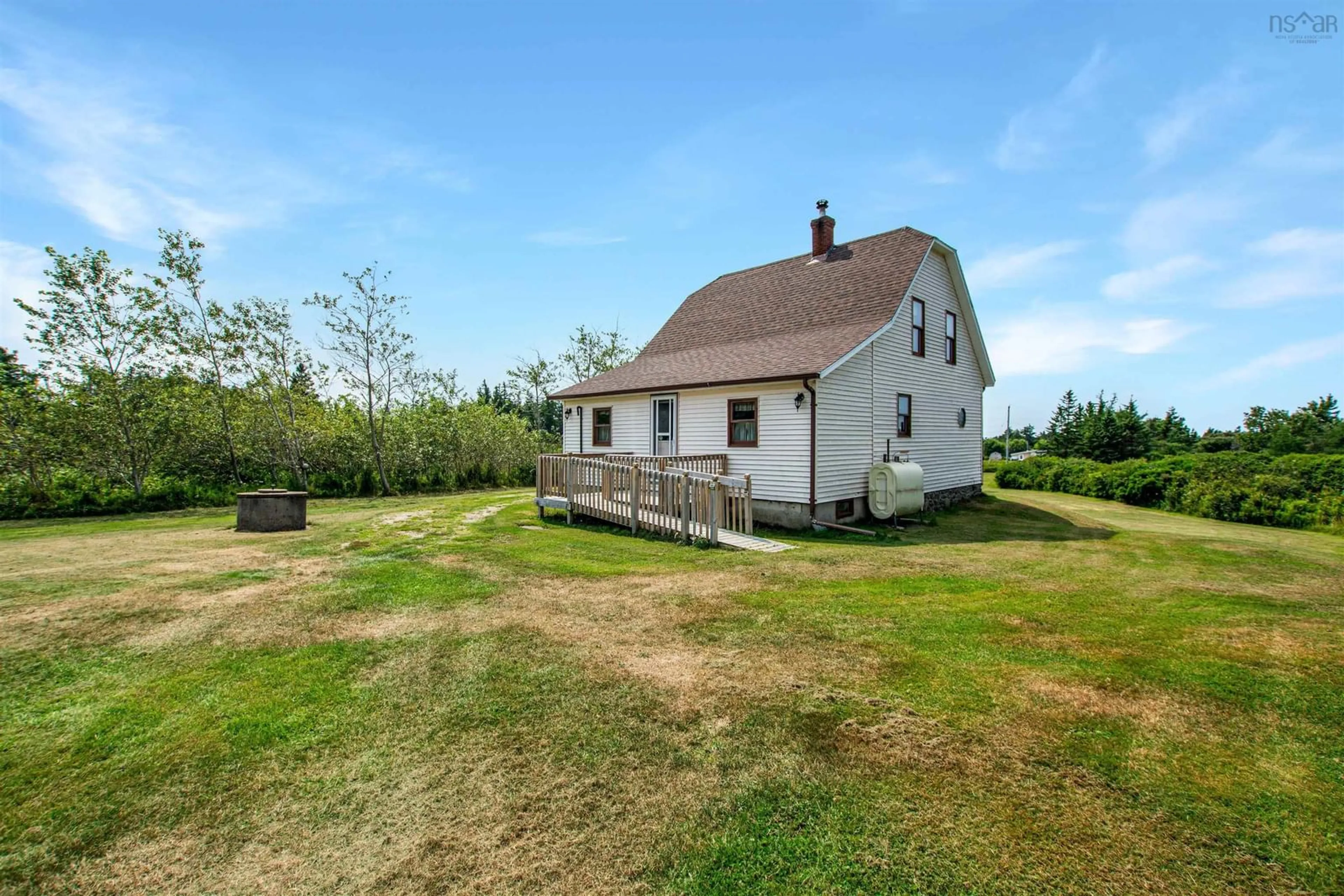 A pic from outside/outdoor area/front of a property/back of a property/a pic from drone, unknown for 4704 Highway 1, Salmon River Nova Scotia B5A 5B2