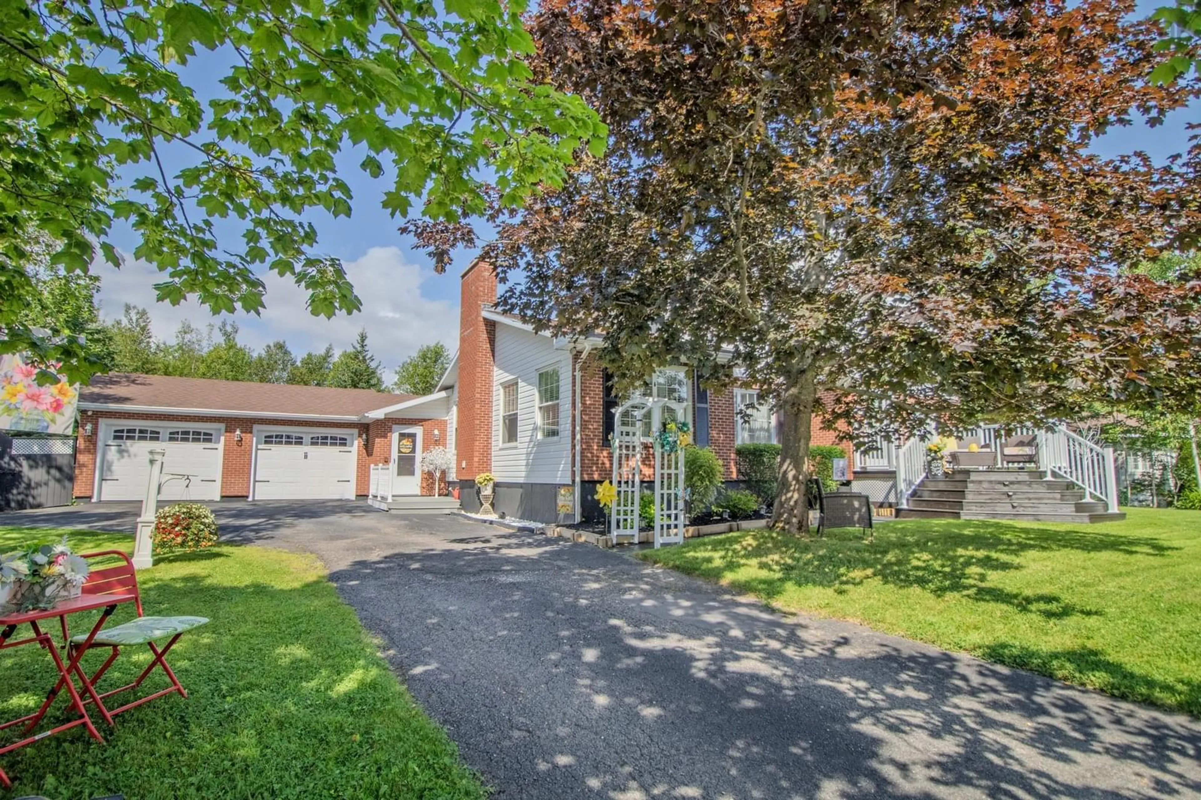 Home with brick exterior material, street for 215 Evergreen Dr, Sydney Nova Scotia B1M 1A6