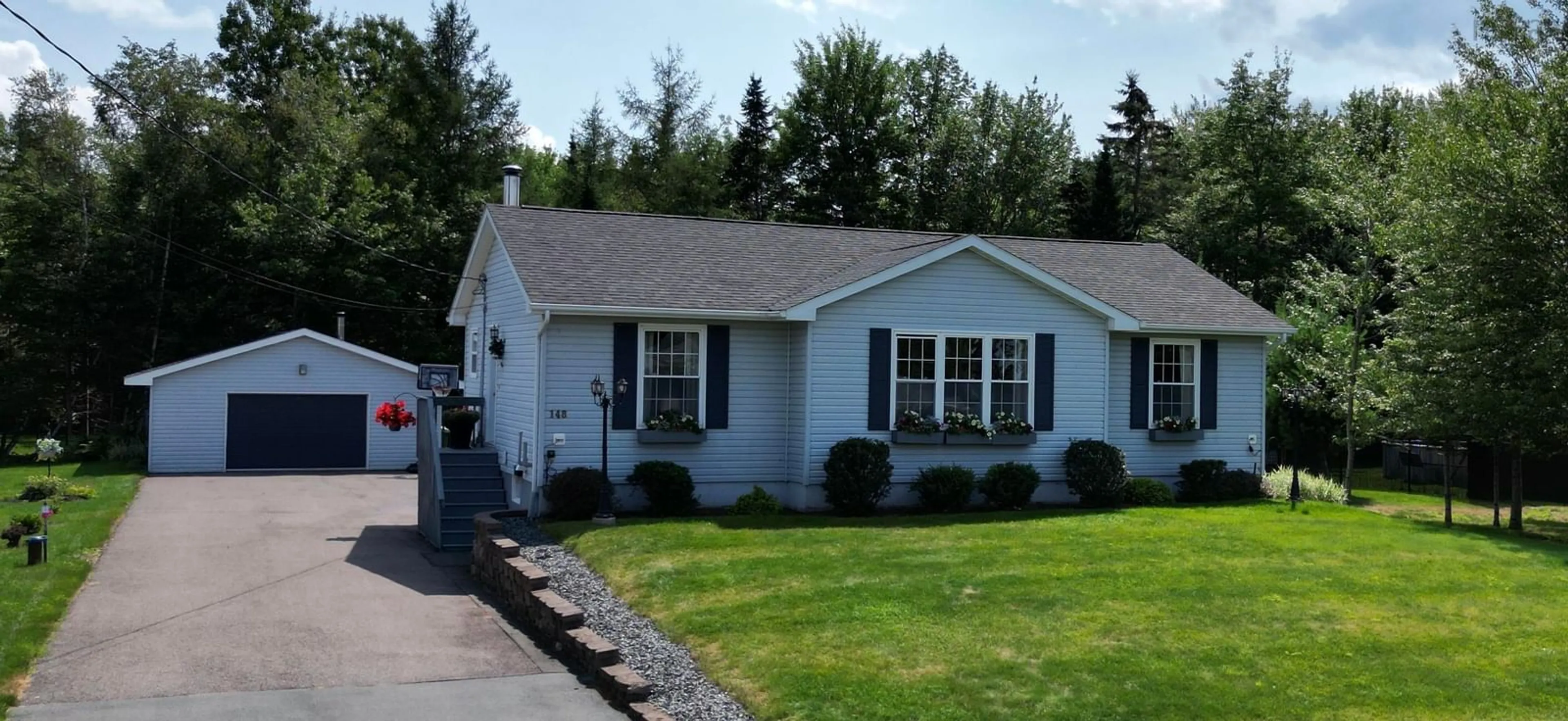 Home with vinyl exterior material, street for 148 Forest Hill Dr, Valley Nova Scotia B2N 6K1