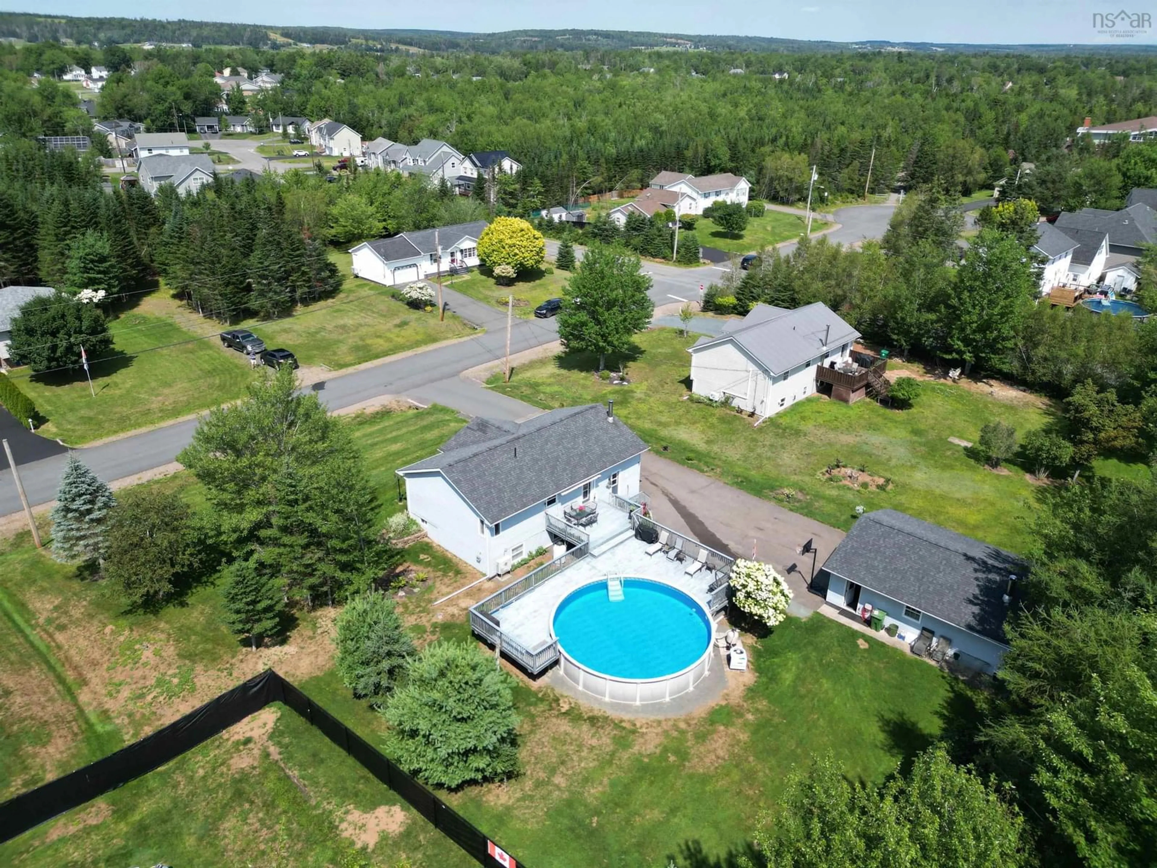 A pic from outside/outdoor area/front of a property/back of a property/a pic from drone, water/lake/river/ocean view for 148 Forest Hill Dr, Valley Nova Scotia B2N 6K1