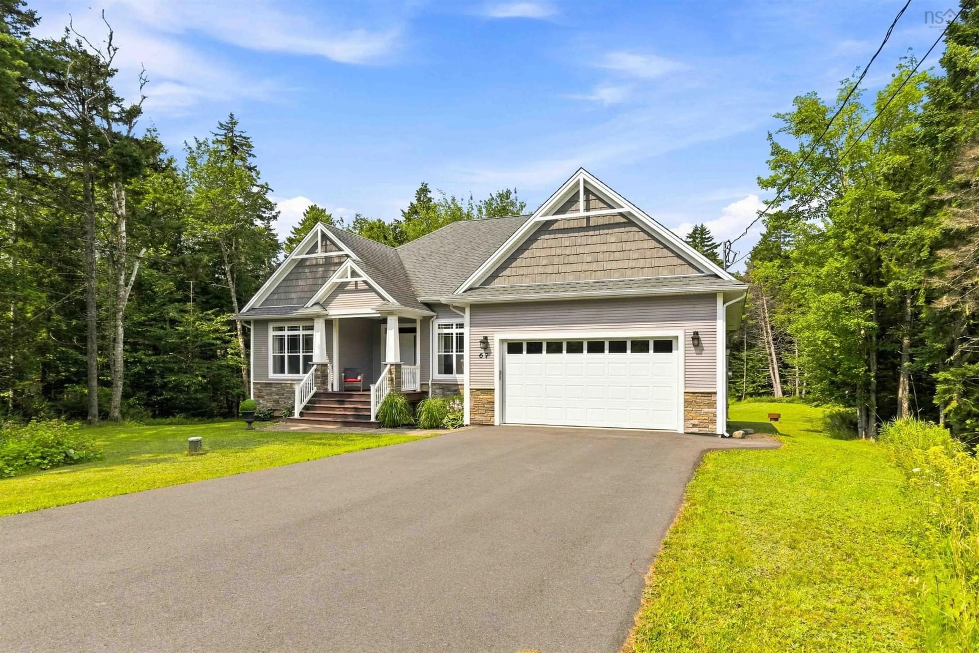 Home with vinyl exterior material, street for 67 Glencairn Ave, Fall River Nova Scotia B2T 0G8