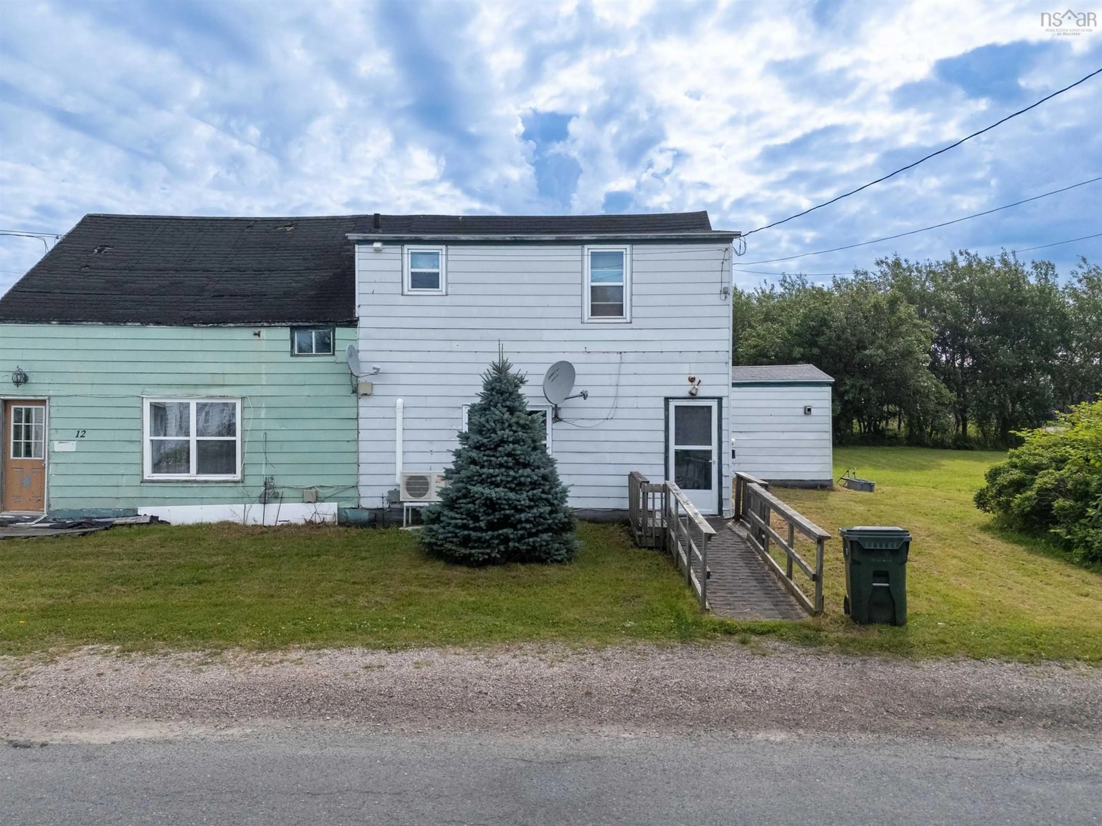 A pic from outside/outdoor area/front of a property/back of a property/a pic from drone, unknown for 10 Row Street, Glace Bay Nova Scotia B1A 4T7