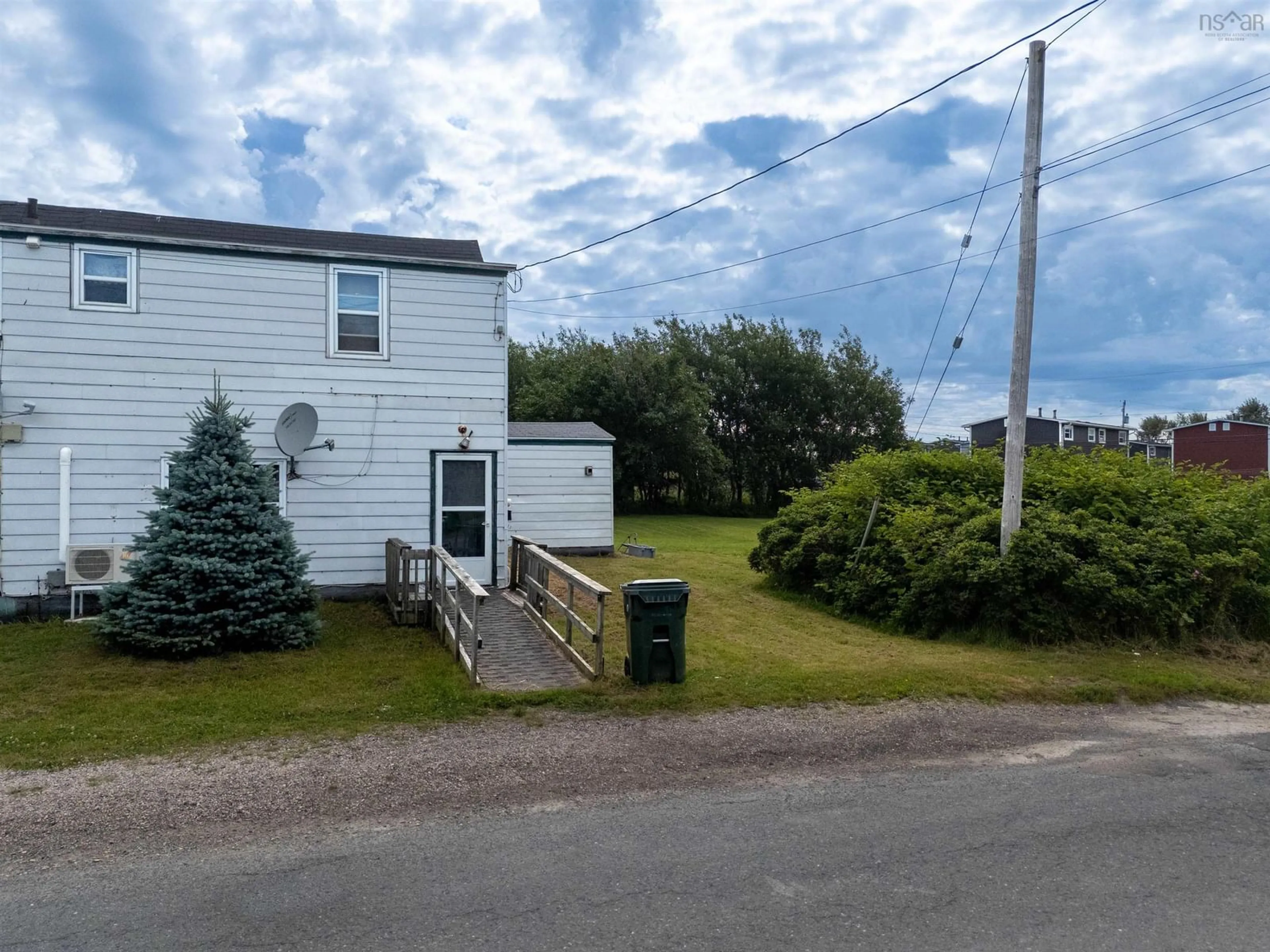A pic from outside/outdoor area/front of a property/back of a property/a pic from drone, street for 10 Row Street, Glace Bay Nova Scotia B1A 4T7