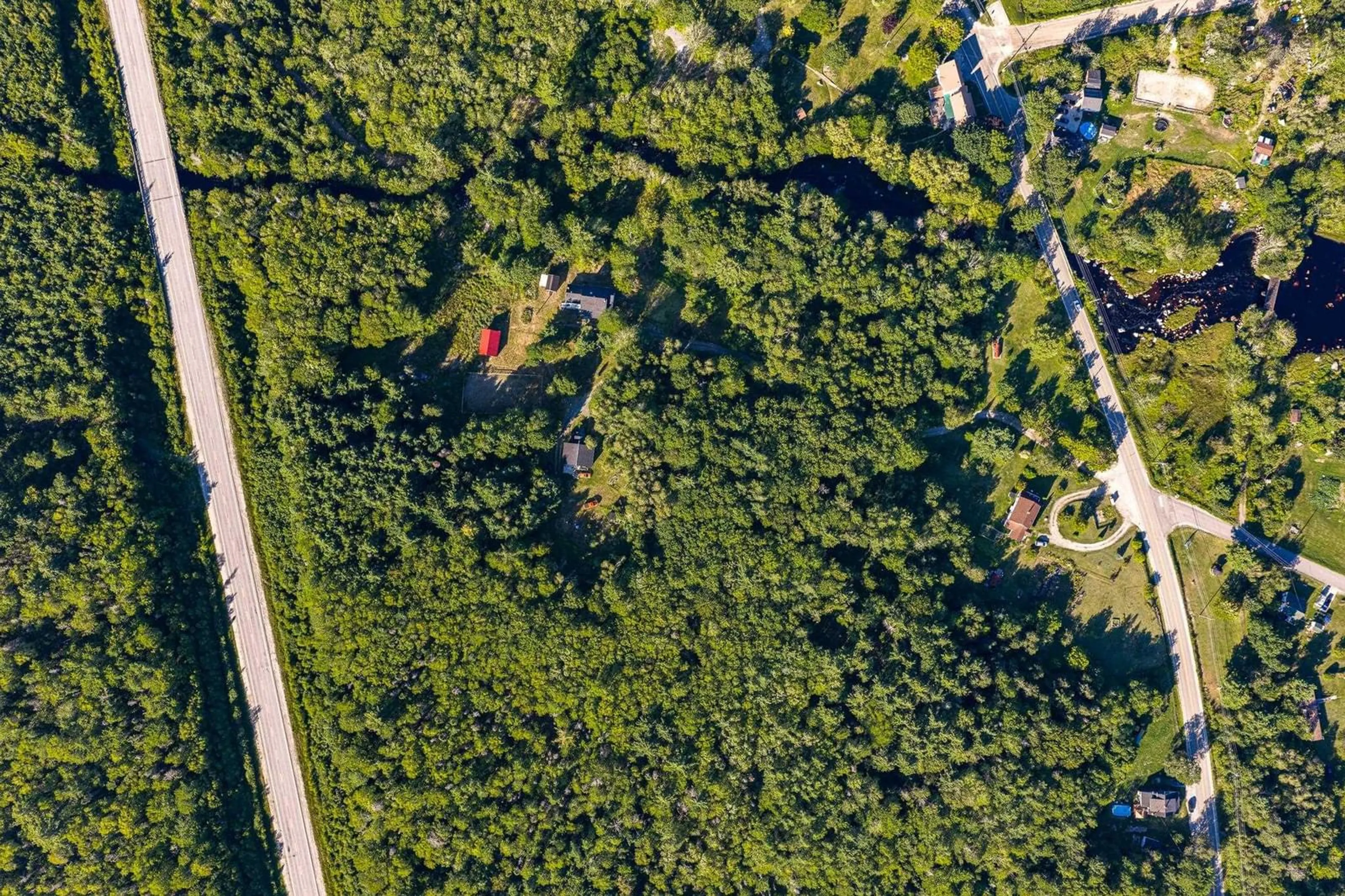 A pic from outside/outdoor area/front of a property/back of a property/a pic from drone, forest/trees view for 42 Birchtown Hill Rd, Birchtown Nova Scotia B0T 1W0