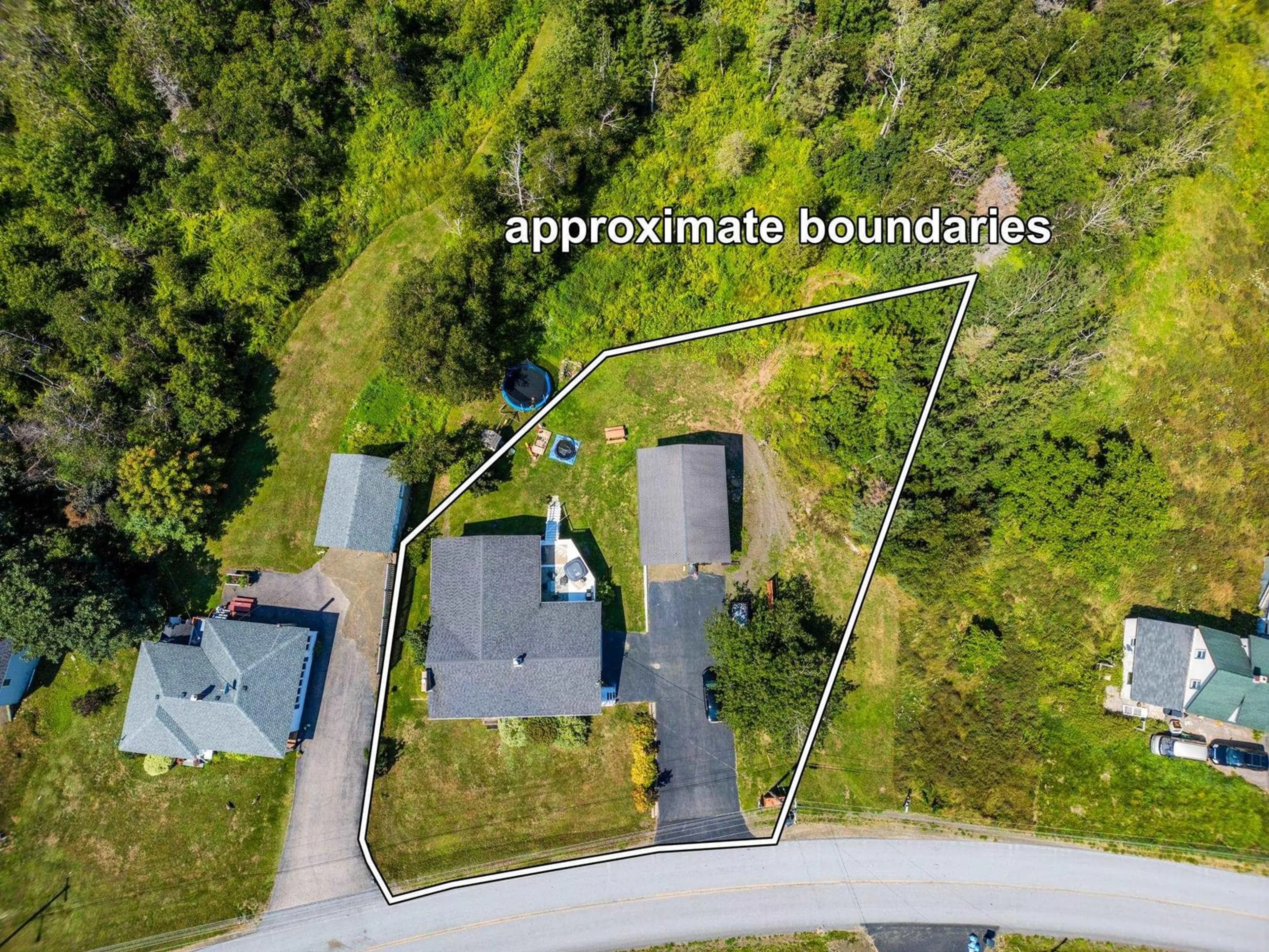 A pic from outside/outdoor area/front of a property/back of a property/a pic from drone, unknown for 3739 Shore Rd, Hillsburn Nova Scotia B0S 1A0