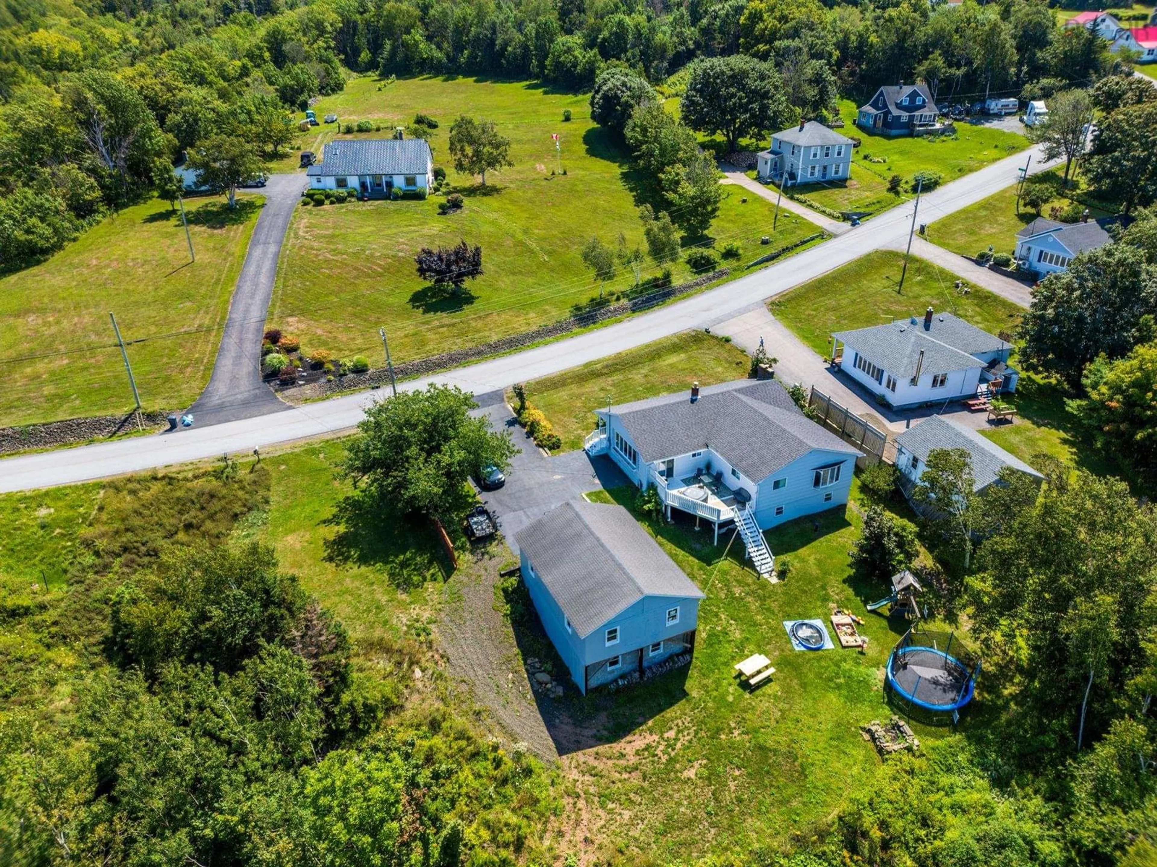 A pic from outside/outdoor area/front of a property/back of a property/a pic from drone, street for 3739 Shore Rd, Hillsburn Nova Scotia B0S 1A0