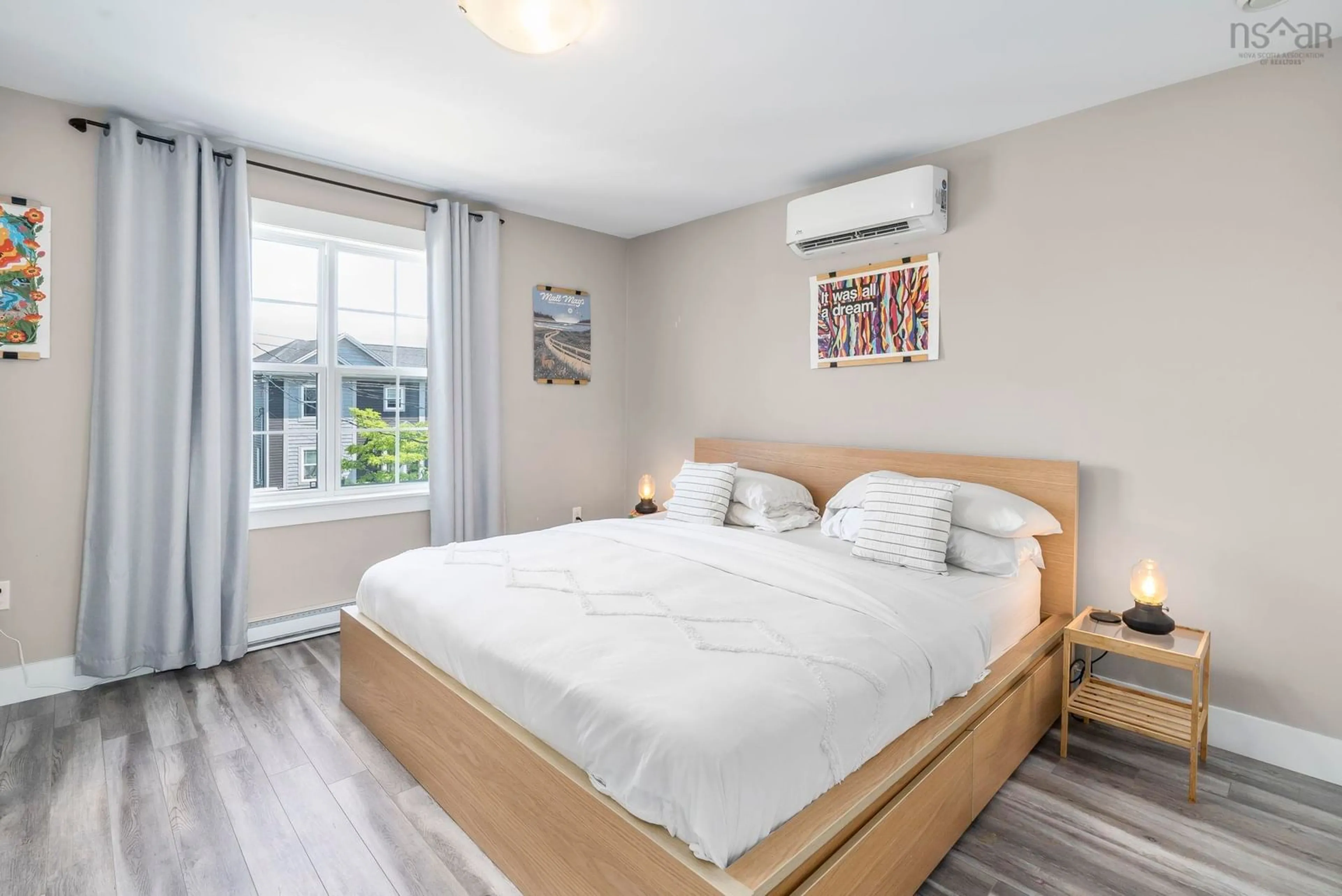 Bedroom with bed, wood/laminate floor for 151 Mica Crescent Cres, Spryfield Nova Scotia B3P 0H7