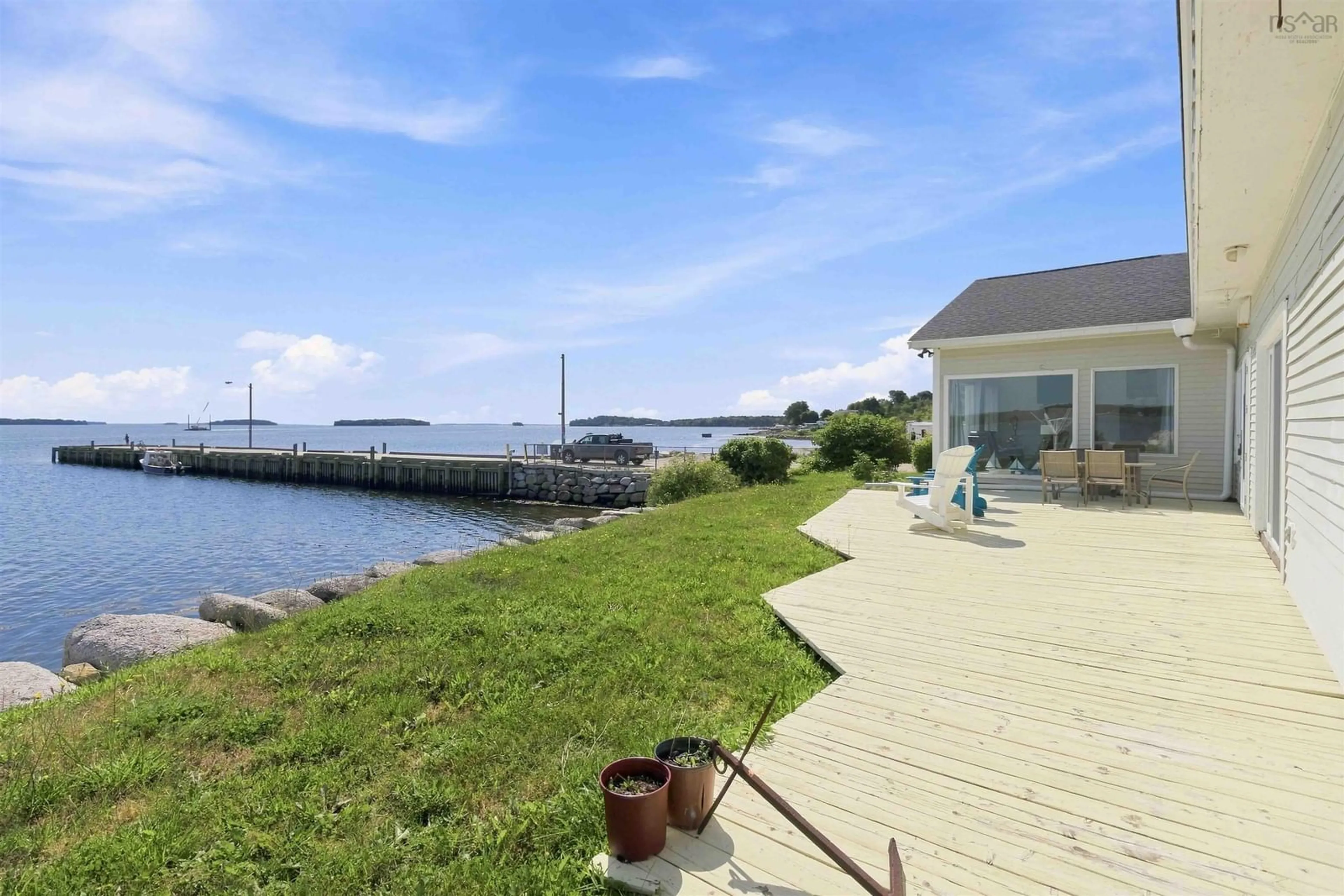 Patio, water/lake/river/ocean view for 6405 & 6407 Highway 3, Western Shore Nova Scotia B0J 0C5