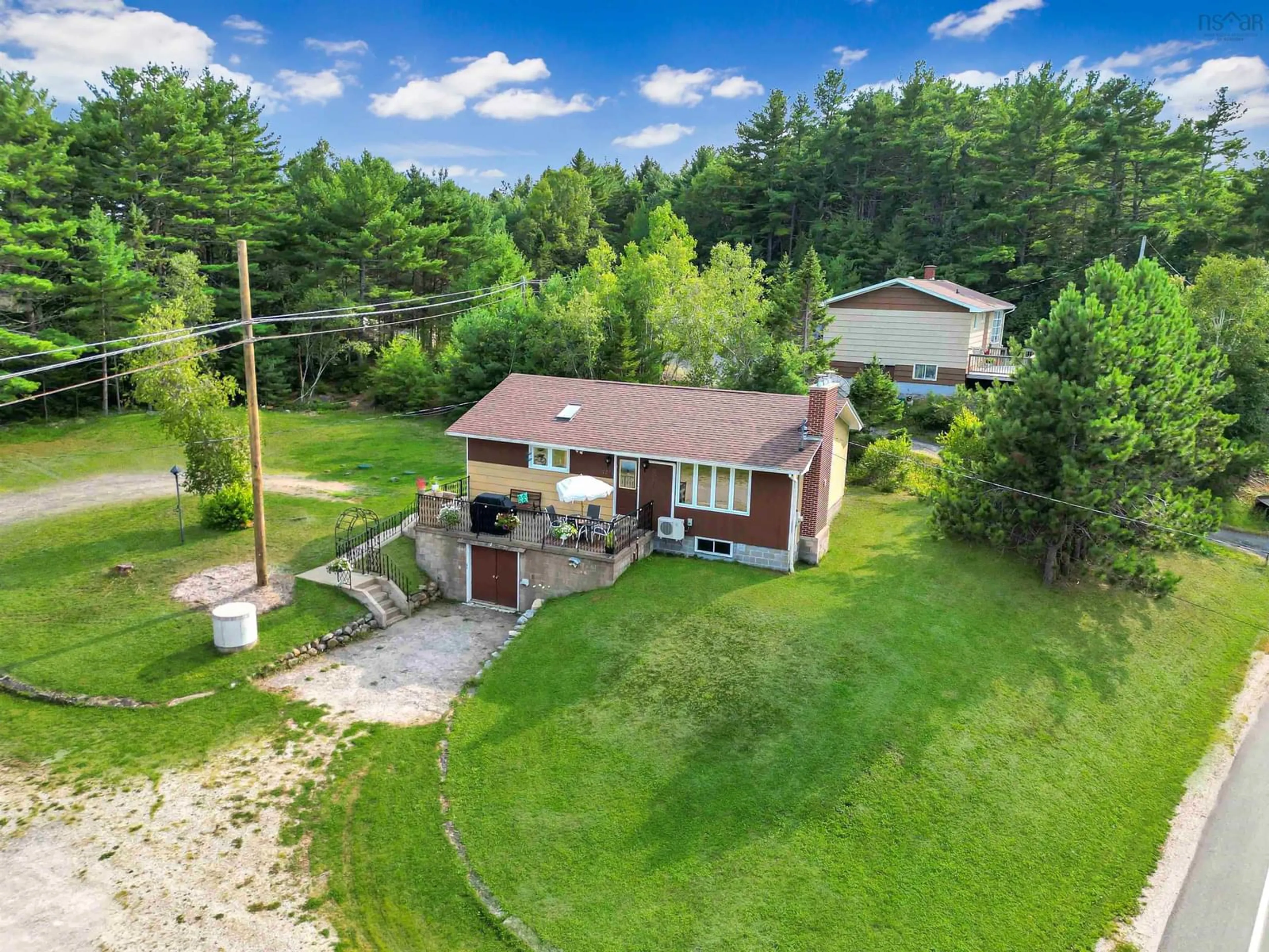 A pic from outside/outdoor area/front of a property/back of a property/a pic from drone, unknown for 7251 Highway 3, Martins River Nova Scotia B0J 2E0