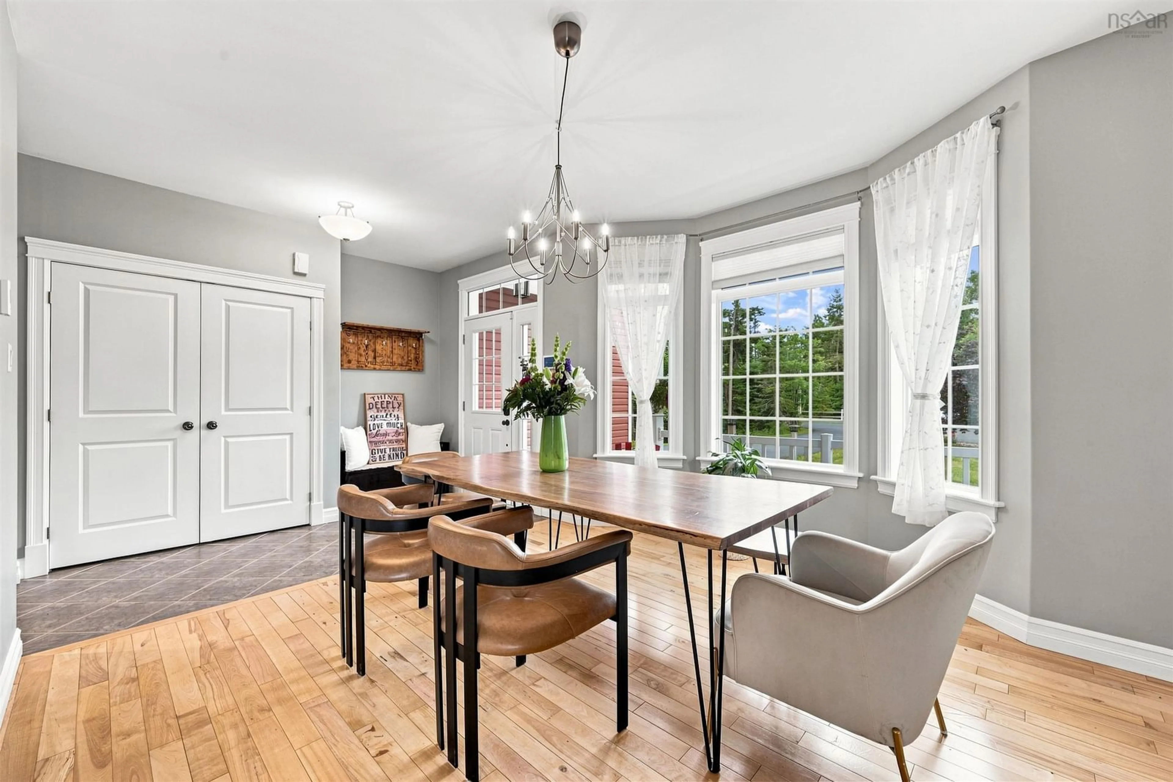 Dining room, wood/laminate floor for 124 Murray Rd, Eastern Passage Nova Scotia B3G 1S3