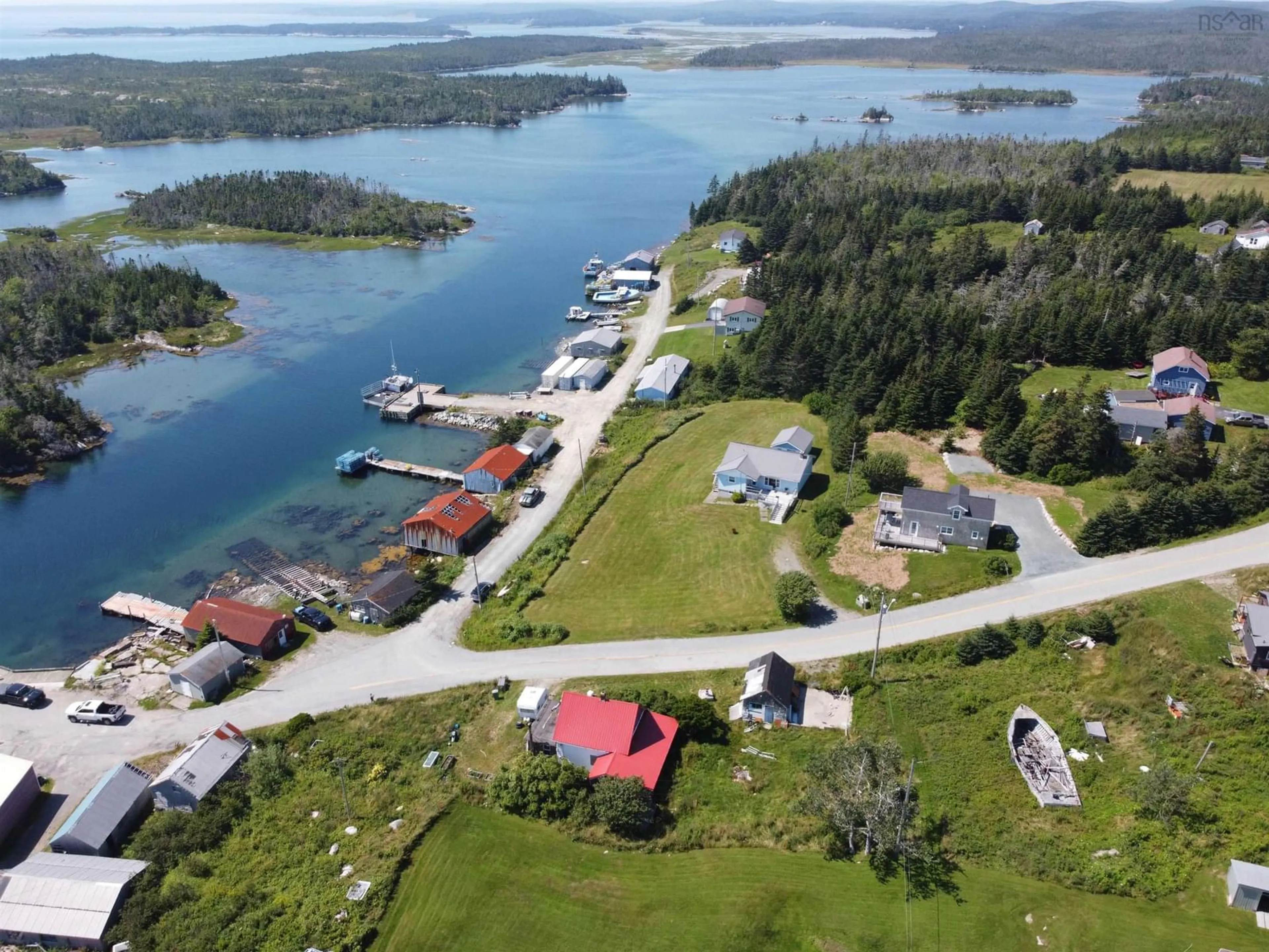 A pic from outside/outdoor area/front of a property/back of a property/a pic from drone, water/lake/river/ocean view for 570 Little Harbour Rd, Little Harbour Nova Scotia B0J 2L0