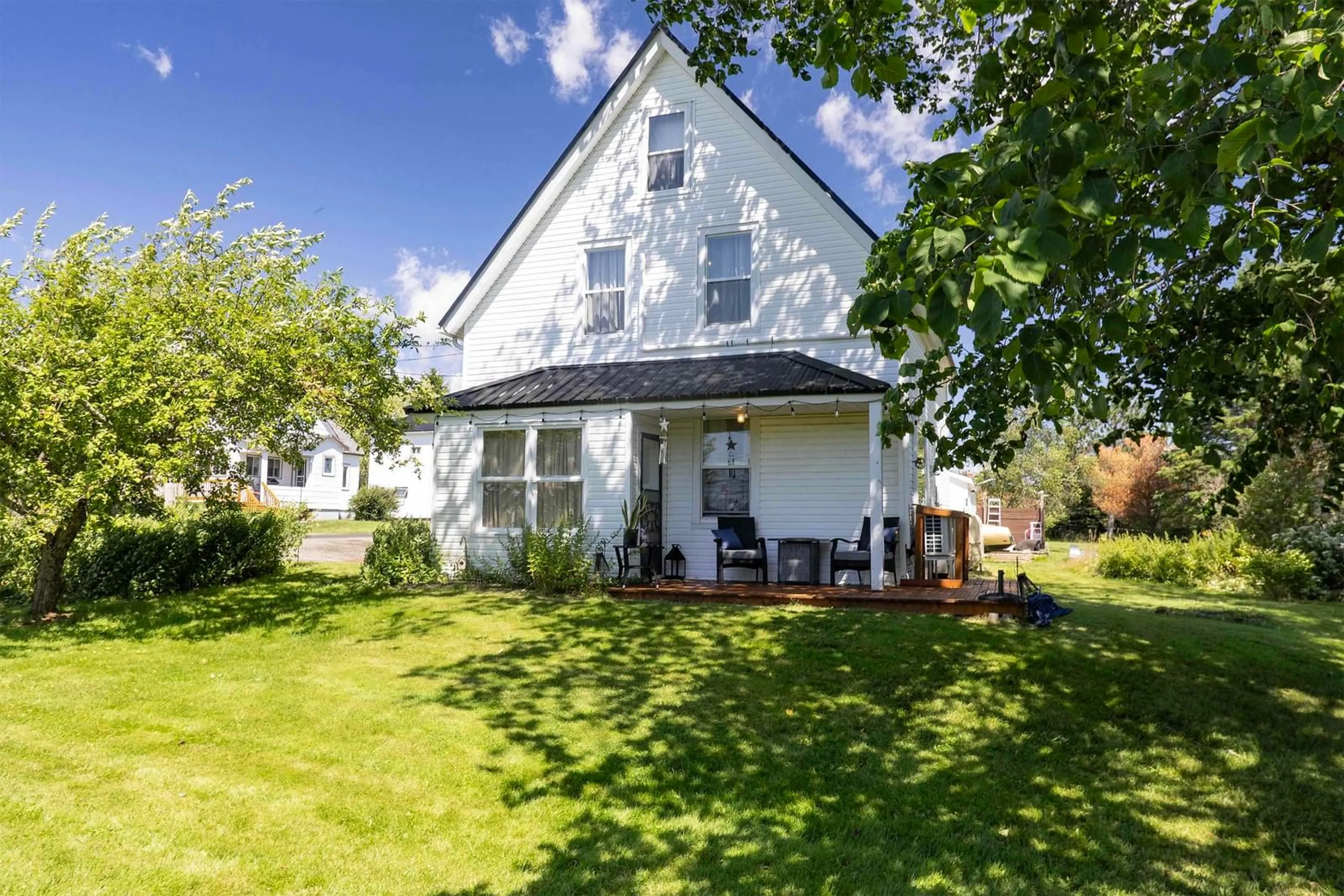 A pic from outside/outdoor area/front of a property/back of a property/a pic from drone, street for 12 Elm St, River Hebert Nova Scotia B0L 1G0
