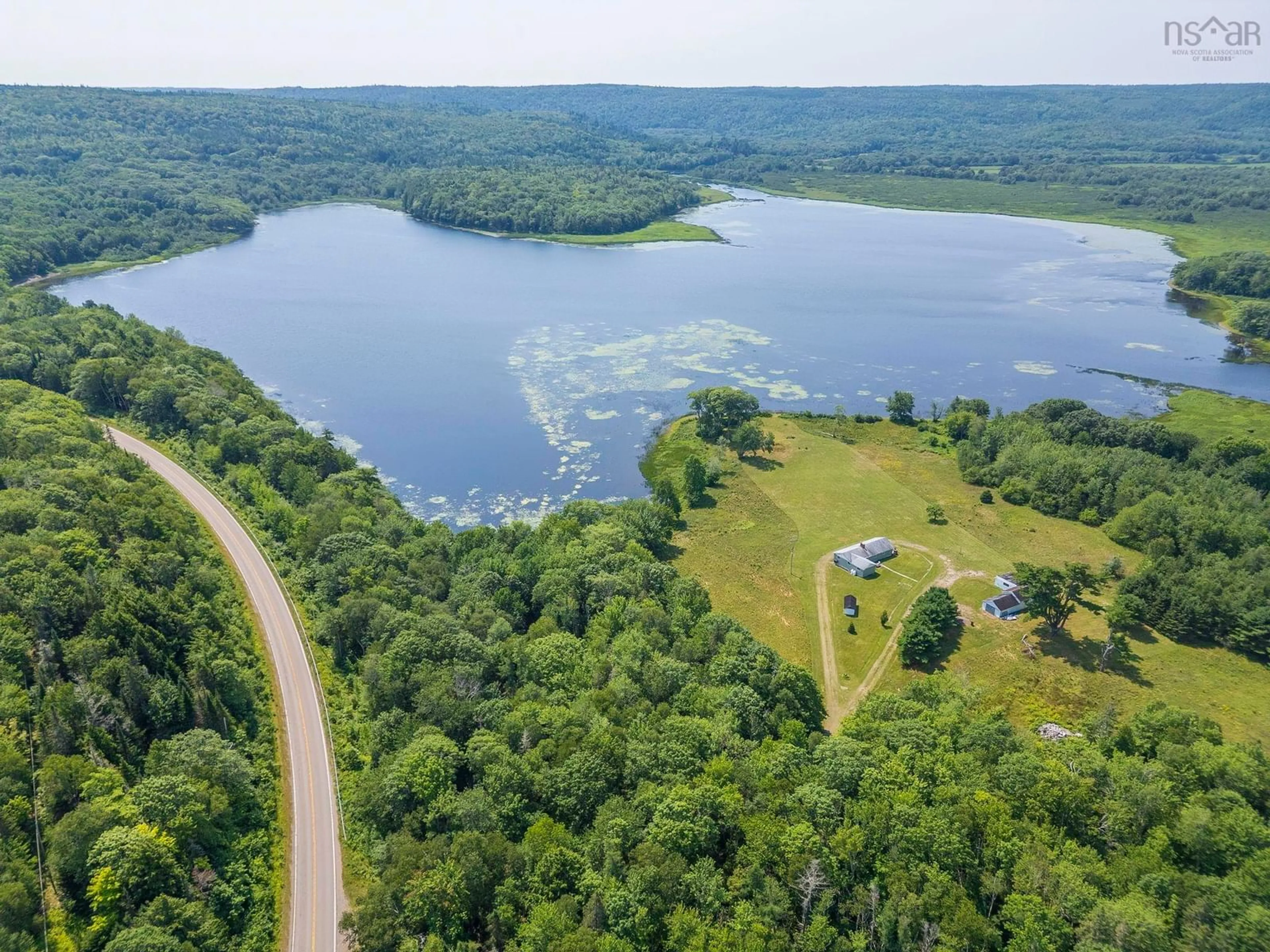 A pic from outside/outdoor area/front of a property/back of a property/a pic from drone, water/lake/river/ocean view for 11703 Highway#7 Hwy, Aspen Nova Scotia B0H 1E0