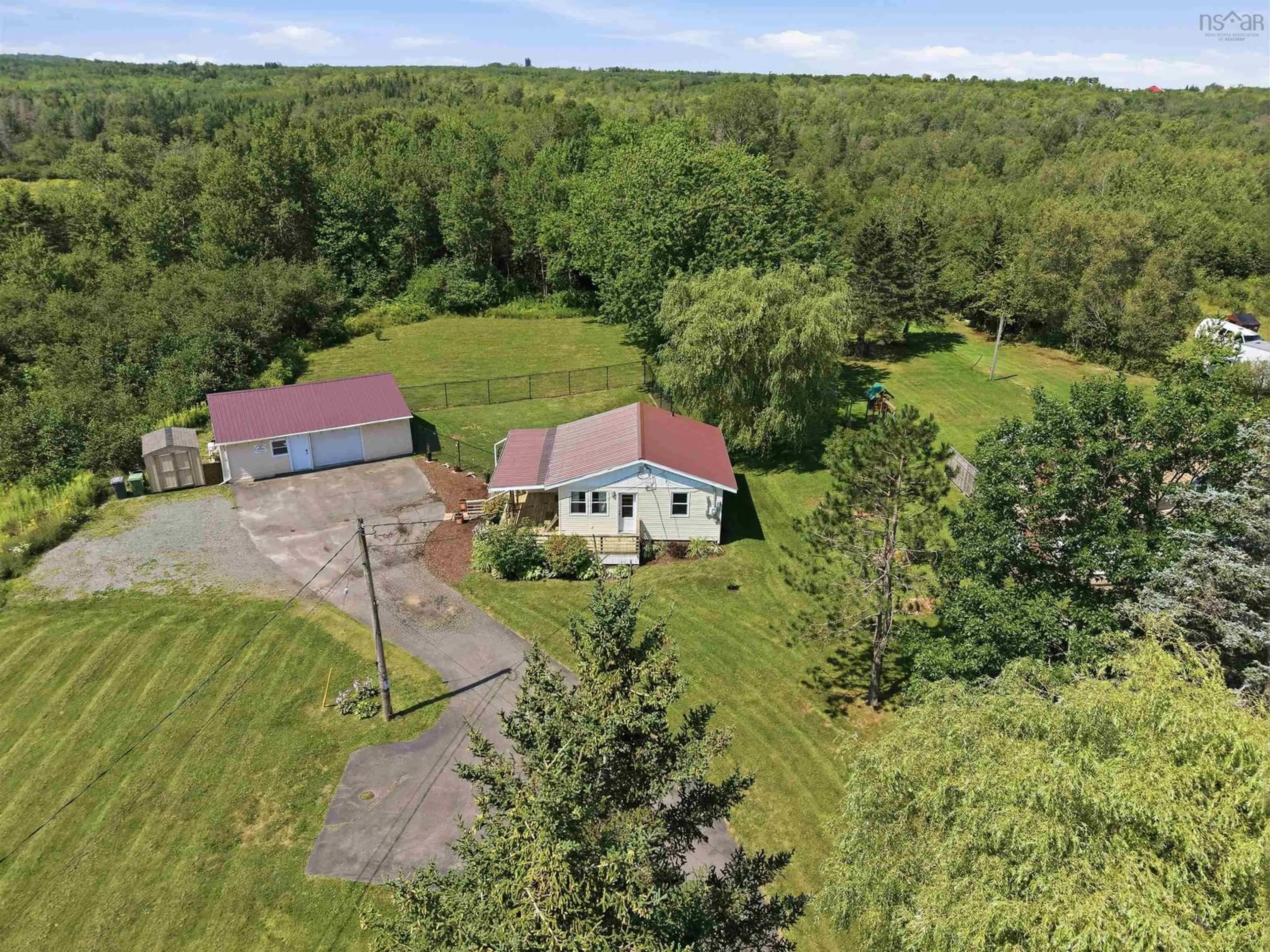 A pic from outside/outdoor area/front of a property/back of a property/a pic from drone, unknown for 1096 Highway 2, Hilden Nova Scotia B0N 1C0