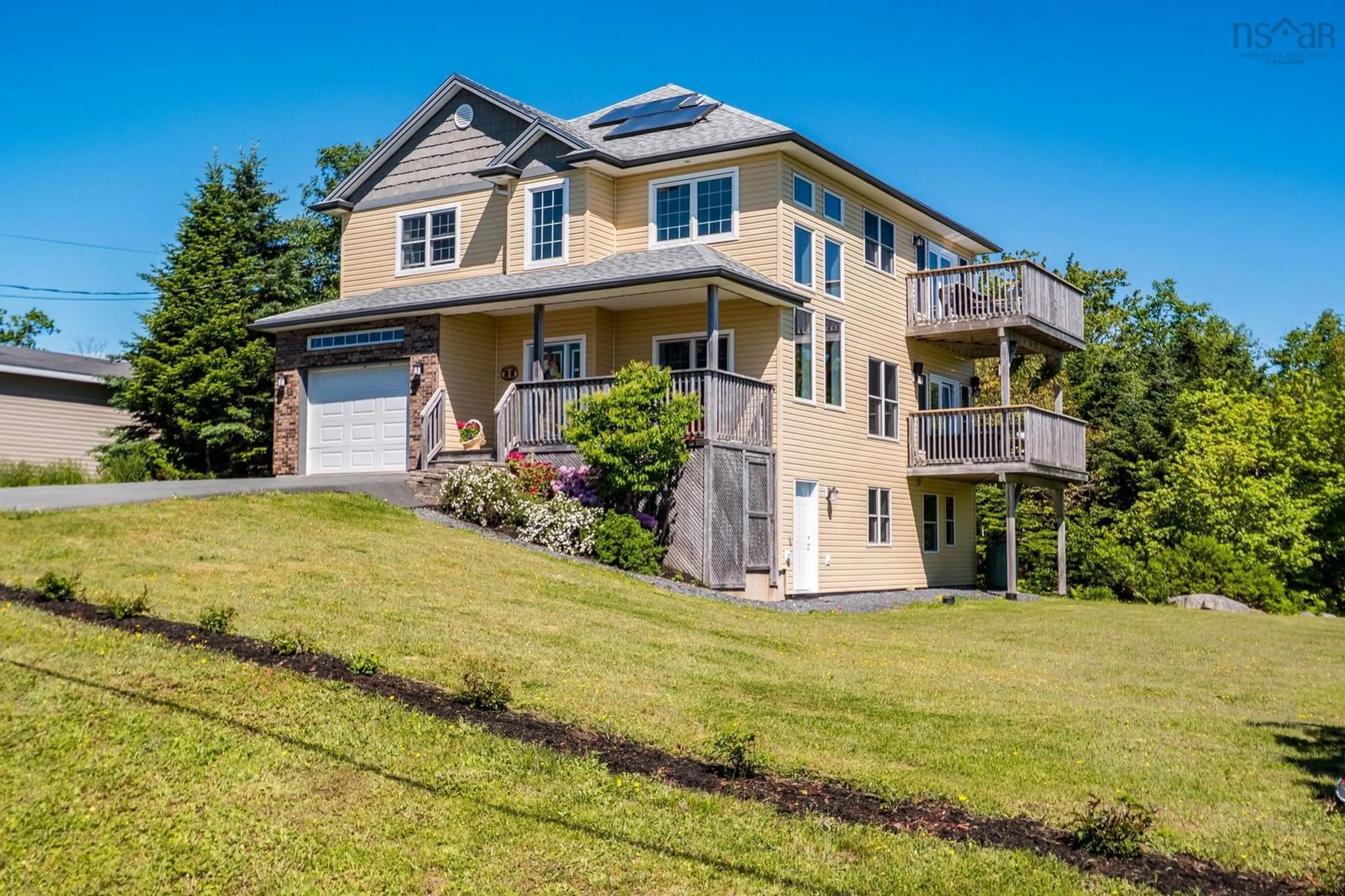 A pic from outside/outdoor area/front of a property/back of a property/a pic from drone, water/lake/river/ocean view for 7 Florence St, Herring Cove Nova Scotia B3V 1J4