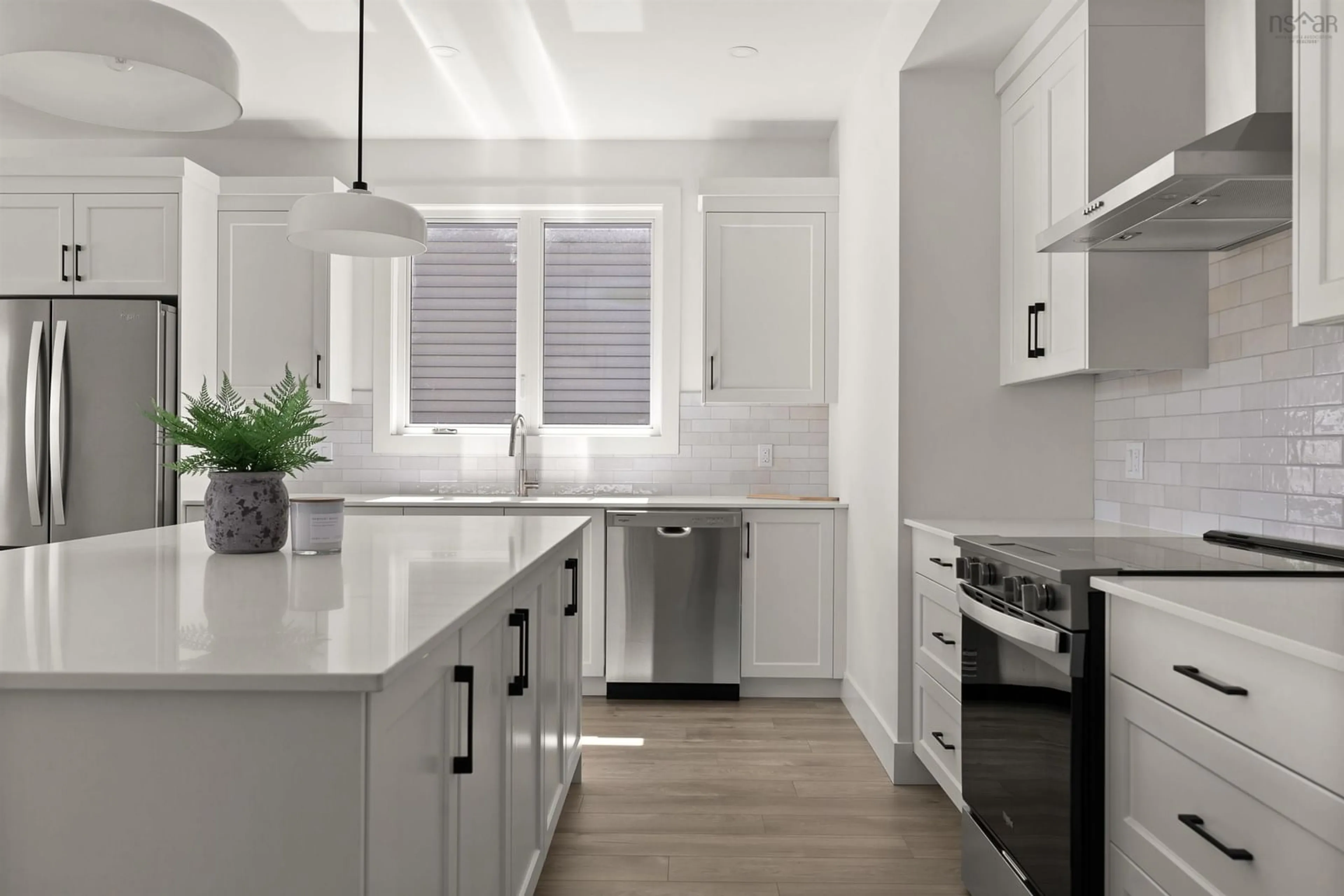 Contemporary kitchen, ceramic/tile floor for 25 Brianna Dr, Lantz Nova Scotia B2S 0K3