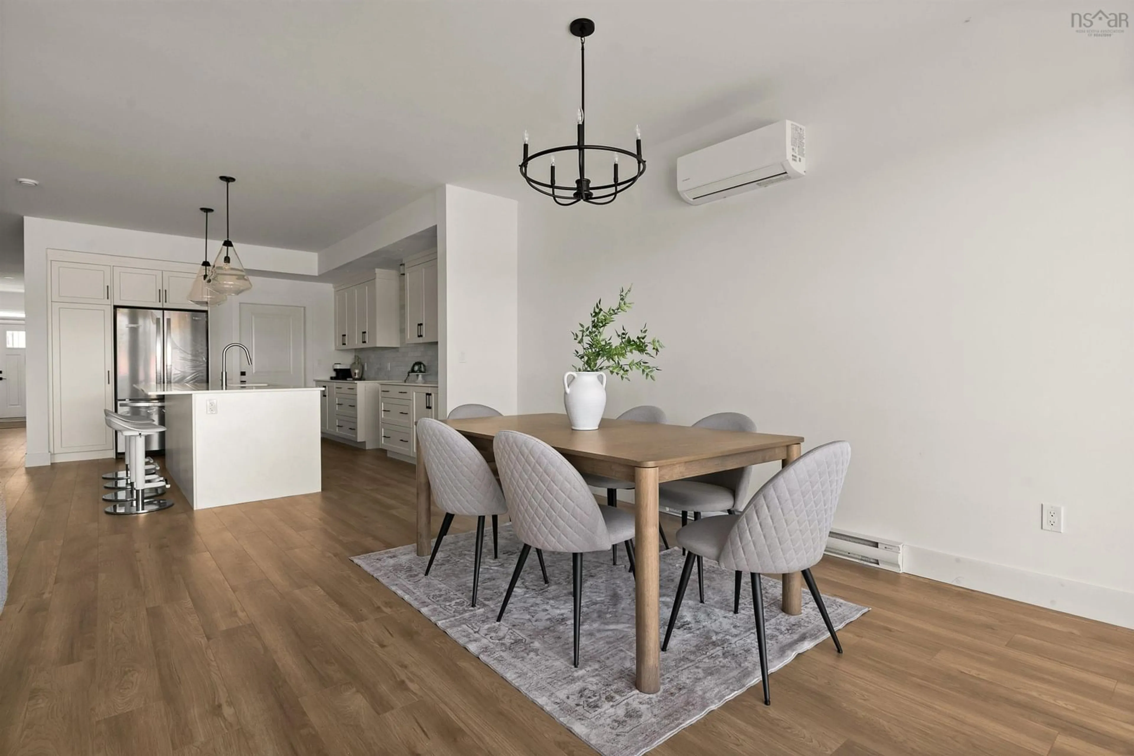 Dining room, wood/laminate floor for 25 Brianna Dr, Lantz Nova Scotia B2S 0K3